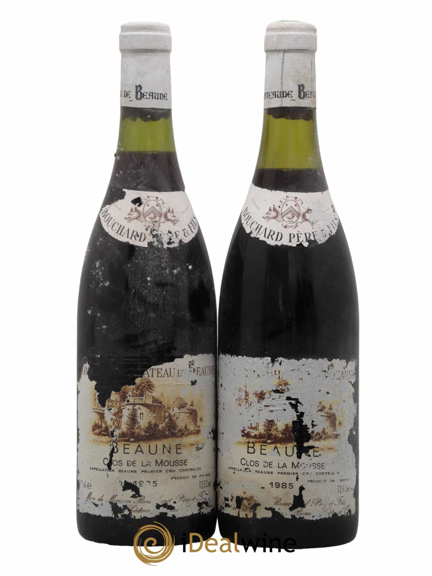 Beaune 1er Cru Clos de la Mousse Bouchard Père & Fils 1985 - Lot de 2 bouteilles - 0