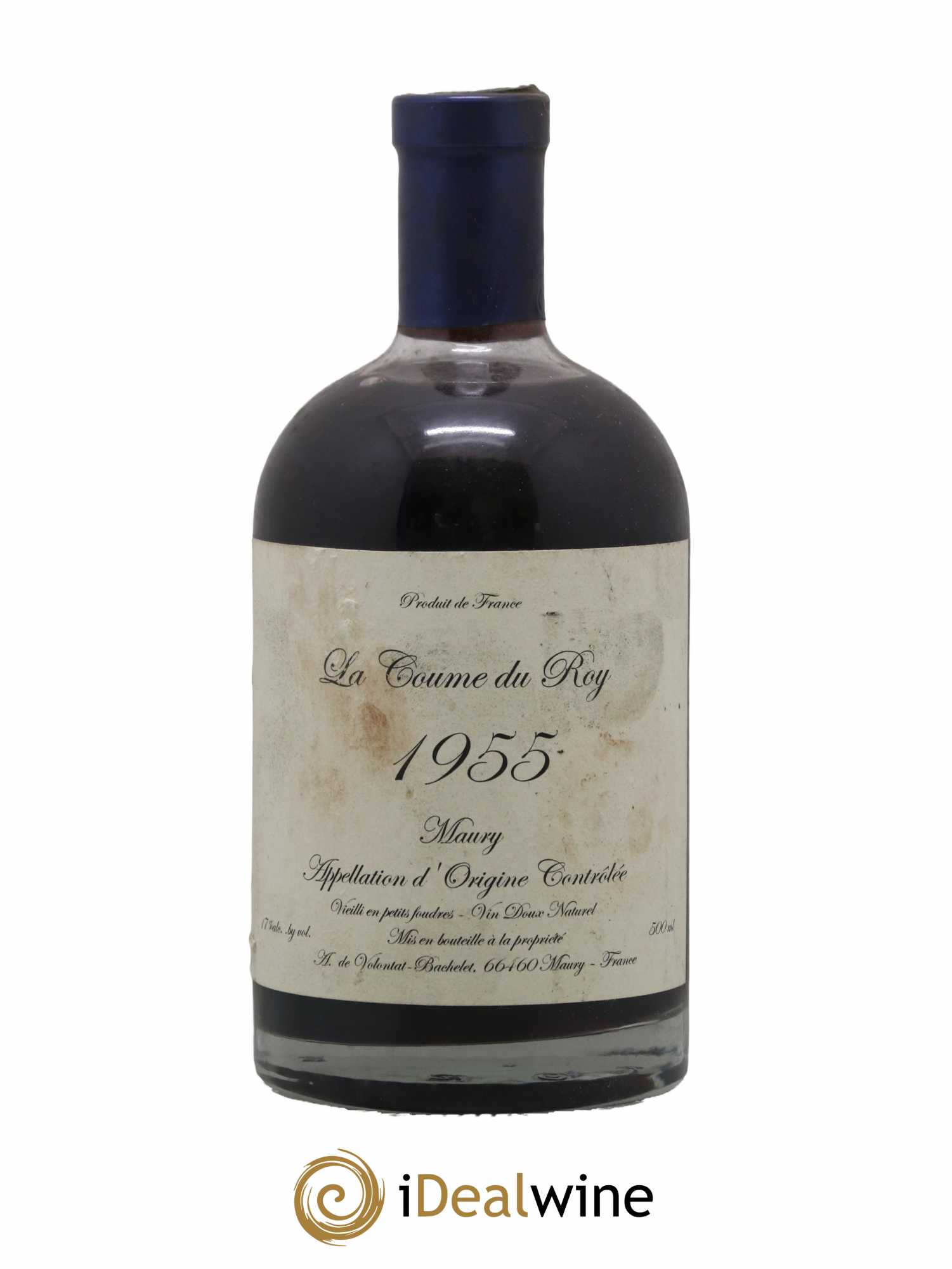 Maury Vin Doux Naturel Vieilli en Petit Foudre Domaine de la Coume du Roy 50 CL 1955 - Lot de 1 bouteille - 0