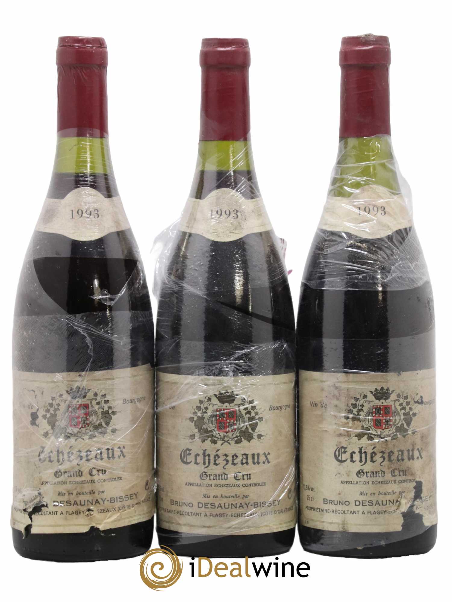 Echezeaux Grand Cru Vieilles Vignes Bruno Desauney-Bissey 1993 - Lot de 3 bouteilles - 0
