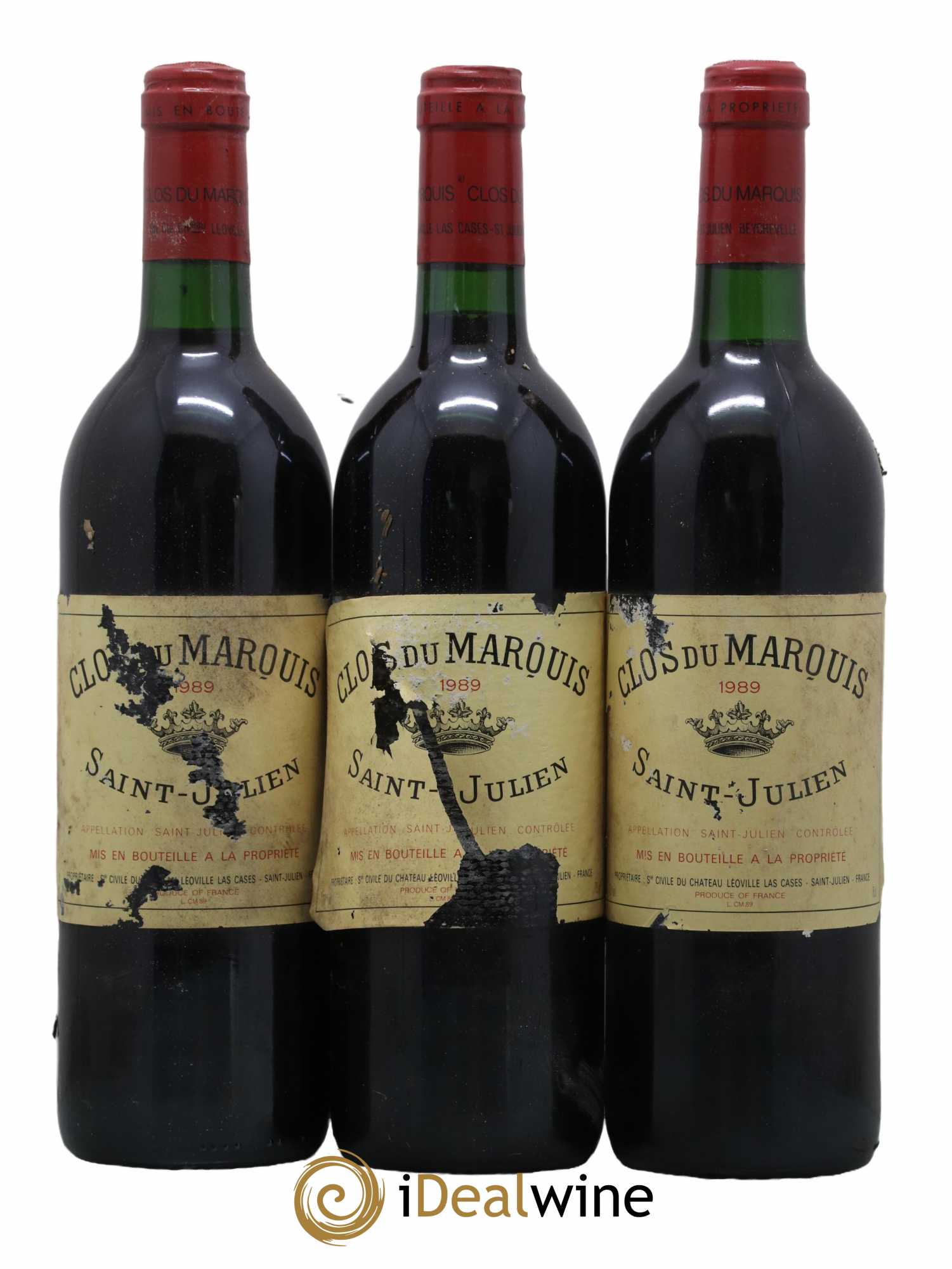 Clos du Marquis 1989 - Lot de 3 bouteilles - 0