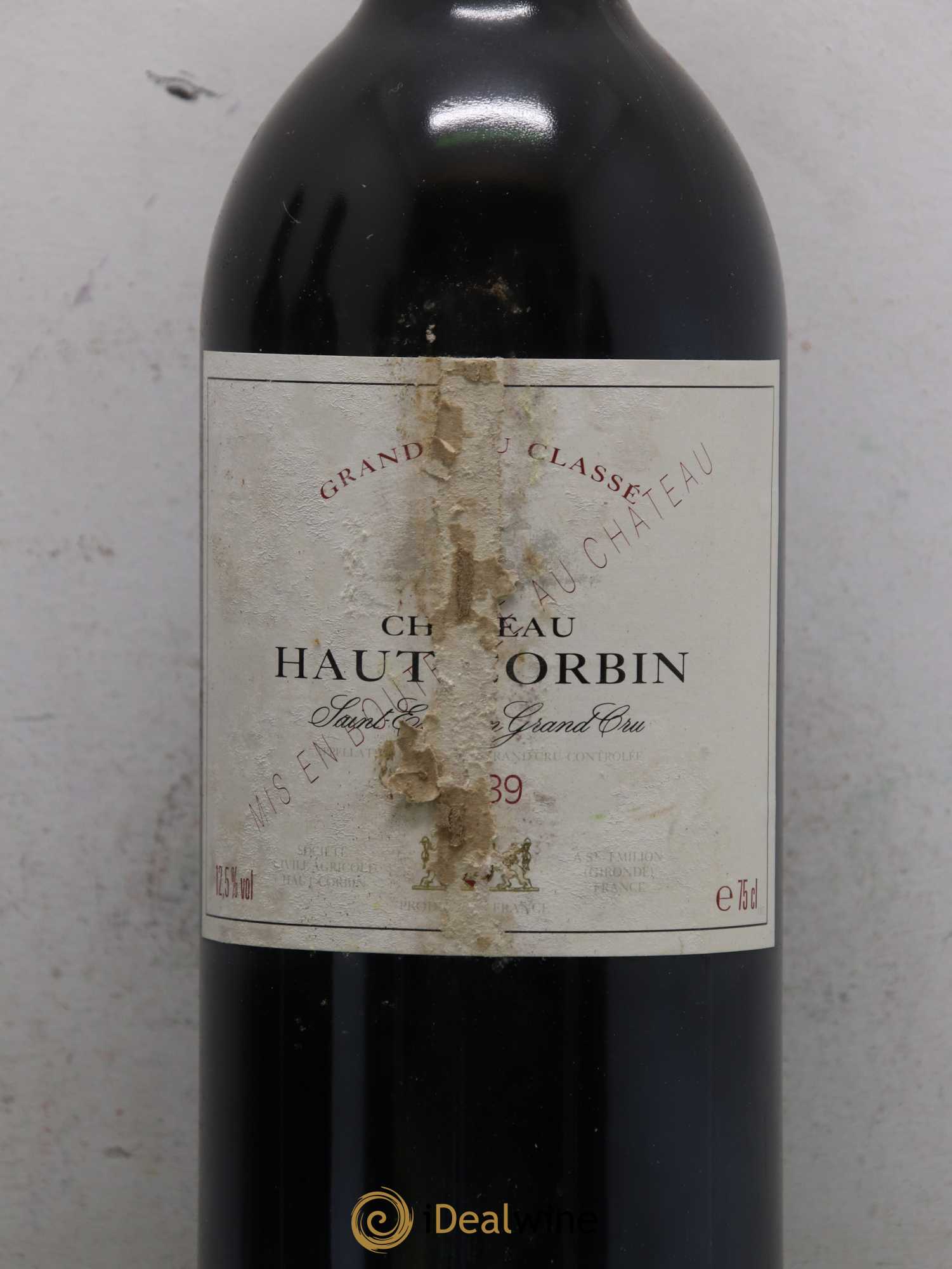Château Haut Corbin Grand Cru 1989 - Lot de 3 bouteilles - 1
