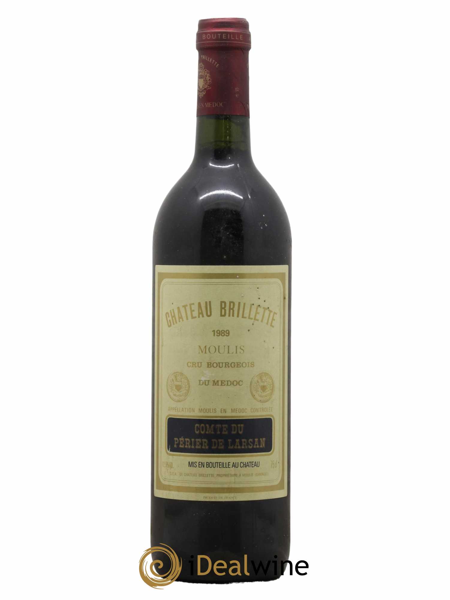 Château Brillette Cru Bourgeois 1989 - Lot de 1 bouteille - 0