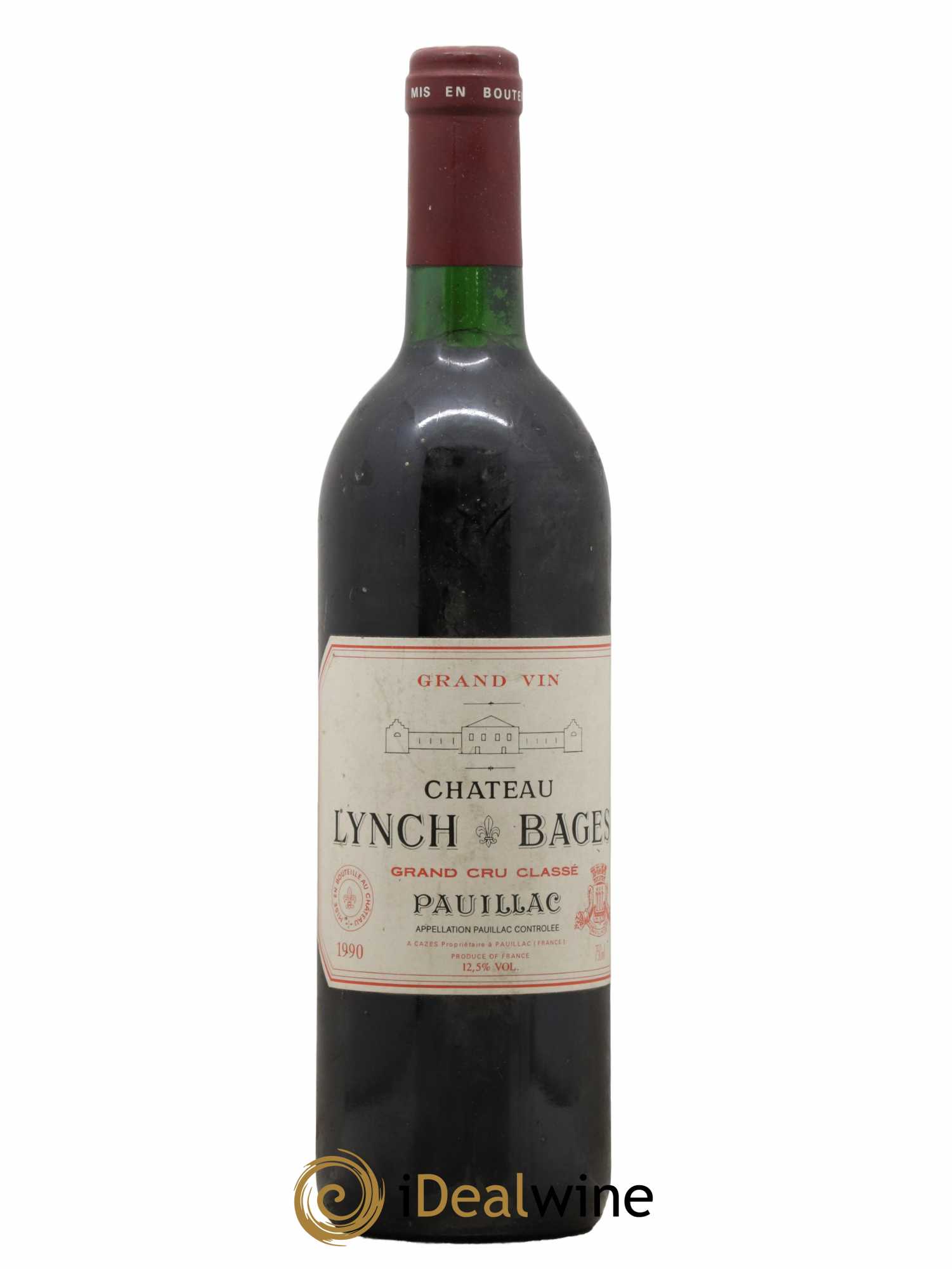 Château Lynch Bages 5ème Grand Cru Classé 1990 - Lot de 1 bouteille - 0