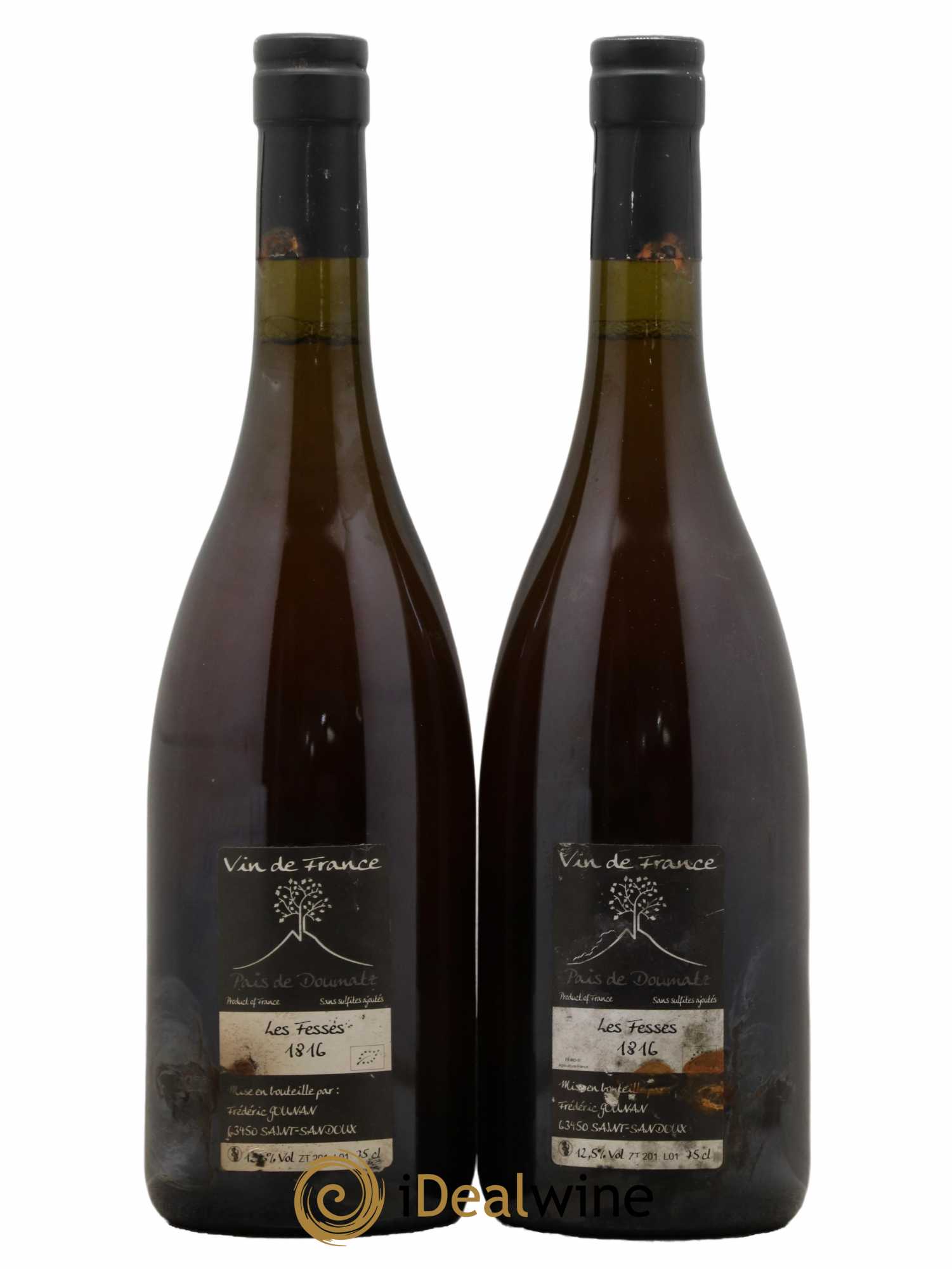 Vin de France Les Fesses Vignoble de l'Arbre Blanc 2016 - Lot of 2 bottles - 1