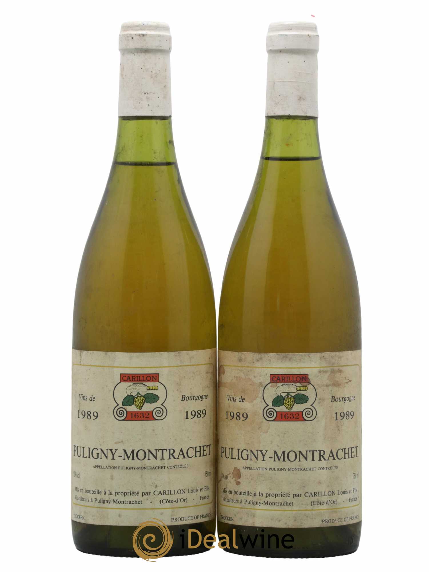 Puligny-Montrachet Louis Carillon & Fils 1989 - Lot de 2 bouteilles - 0