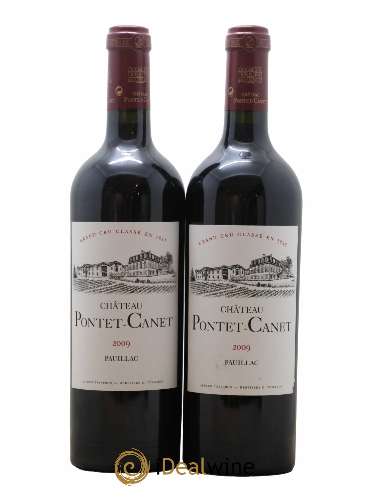 Château Pontet Canet 5ème Grand Cru Classé 2009 - Lot de 2 bouteilles - 0