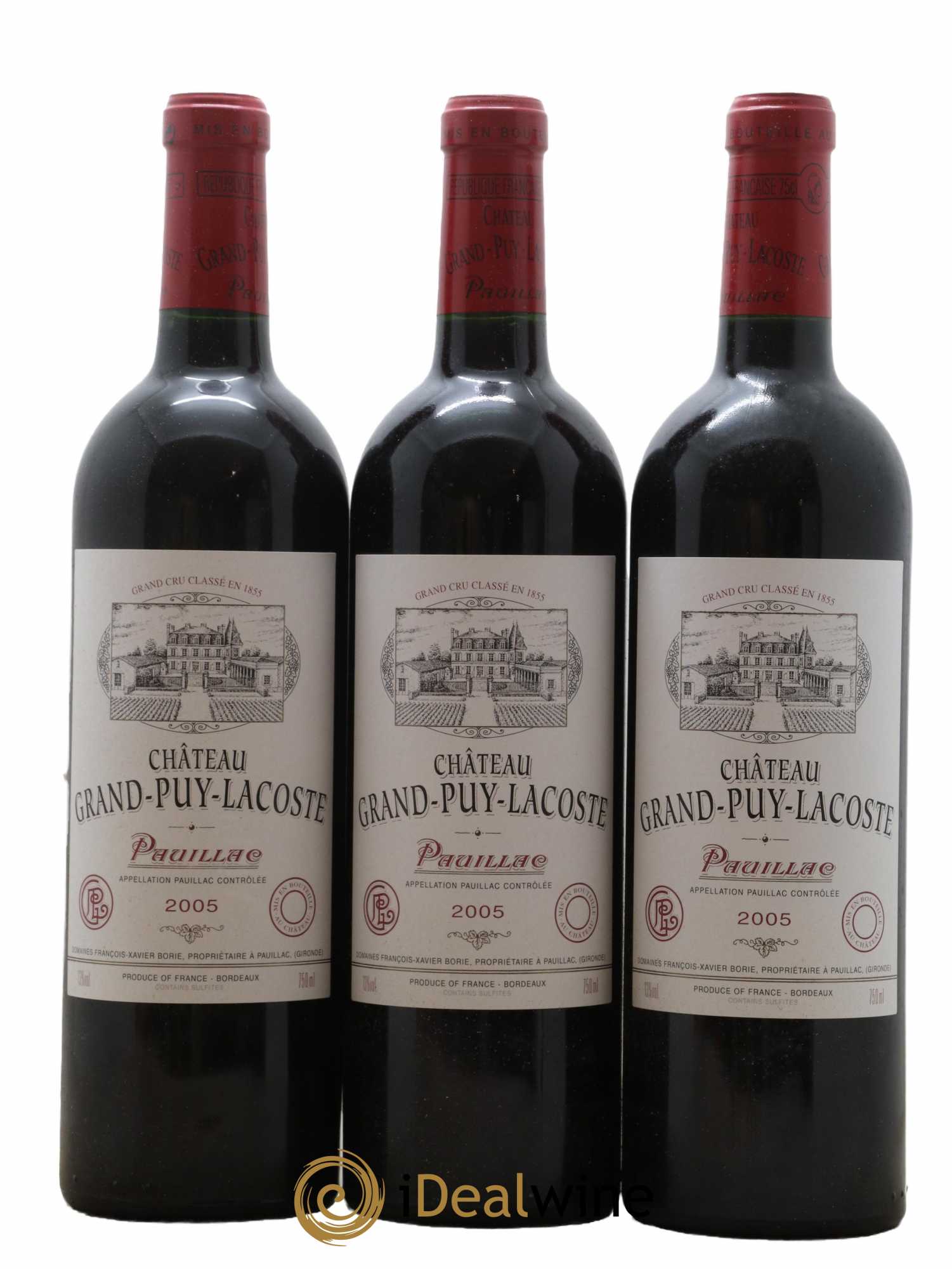 Château Grand Puy Lacoste 5ème Grand Cru Classé 2005 - Lot de 6 bouteilles - 2