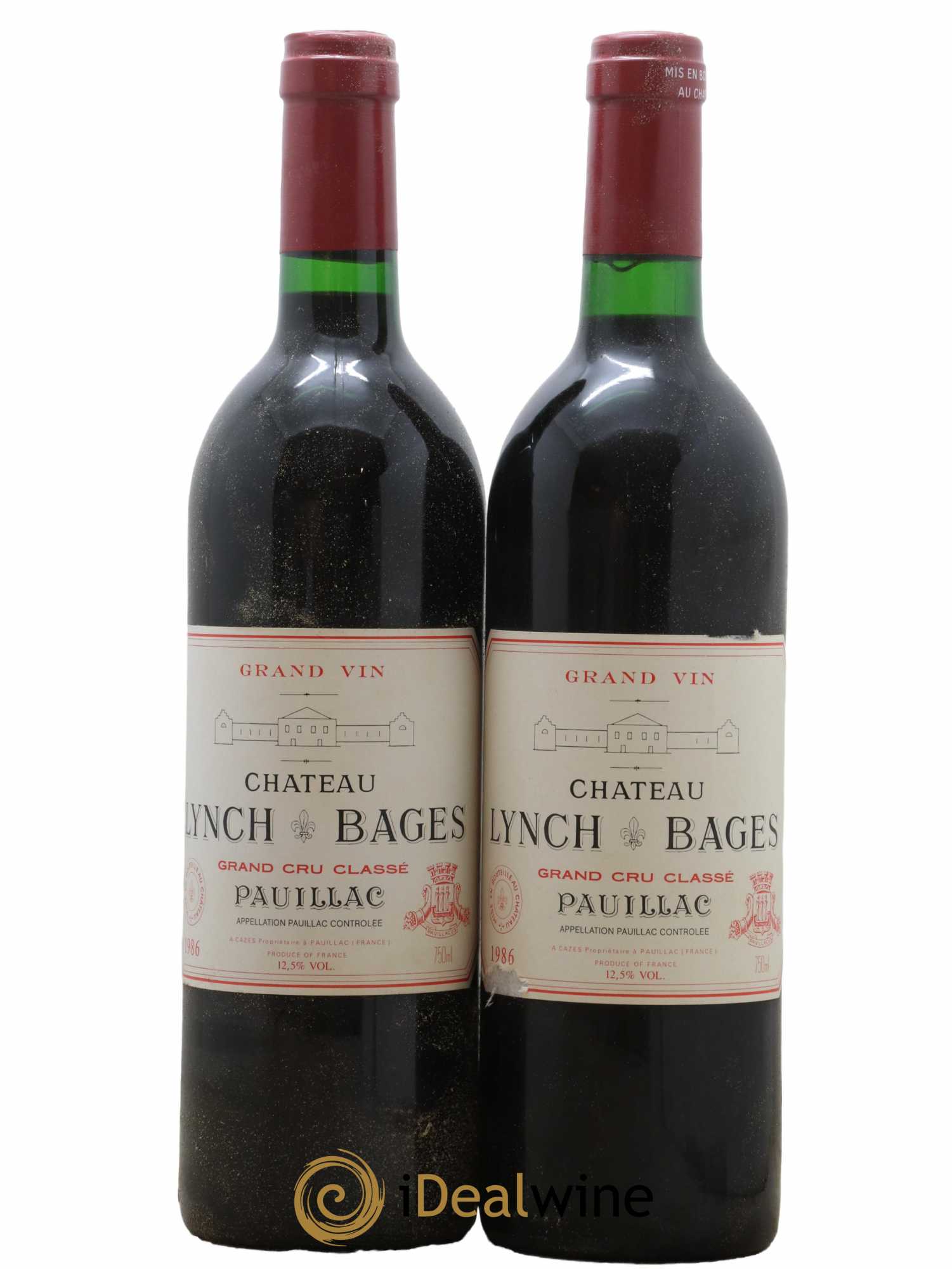 Château Lynch Bages 5ème Grand Cru Classé 1986 - Lot de 2 bouteilles - 0