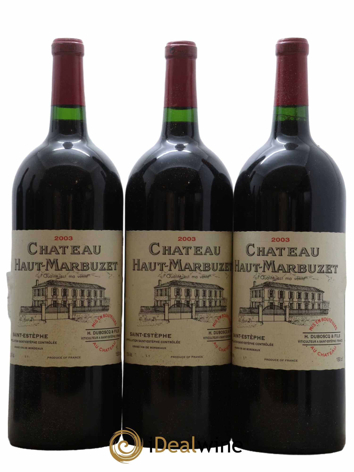 Château Haut Marbuzet 2003 - Lot de 6 magnums - 2