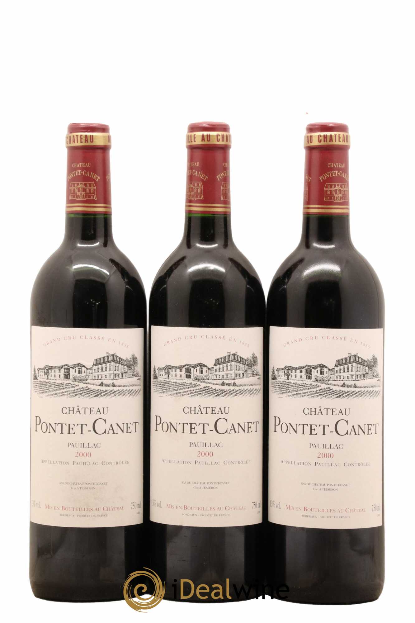 Château Pontet Canet 5ème Grand Cru Classé  2000 - Lot de 12 bouteilles - 4