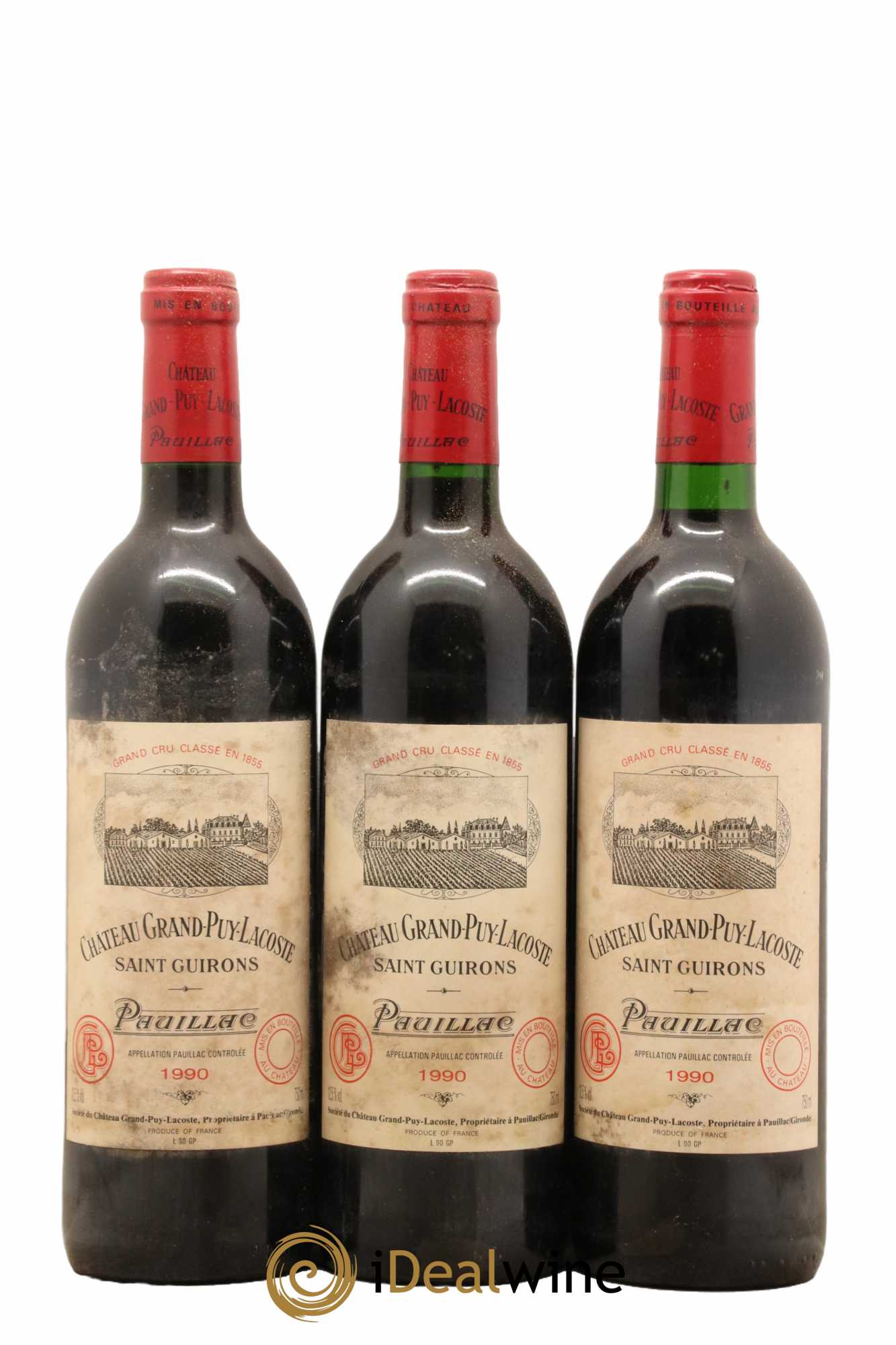 Château Grand Puy Lacoste 5ème Grand Cru Classé 1990 - Lot de 12 bouteilles - 3