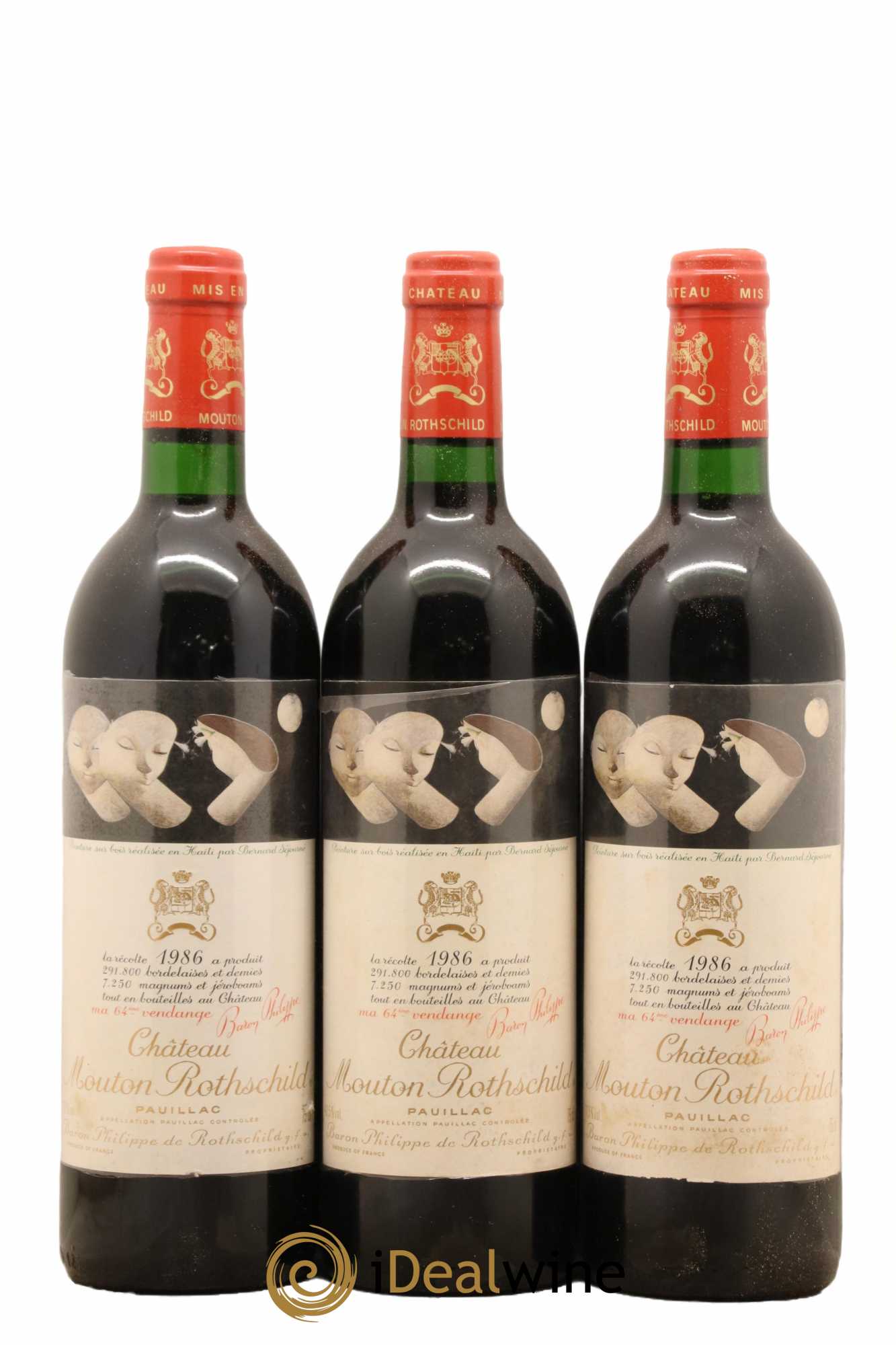 Château Mouton Rothschild 1er Grand Cru Classé 1986 - Lot de 12 bouteilles - 2