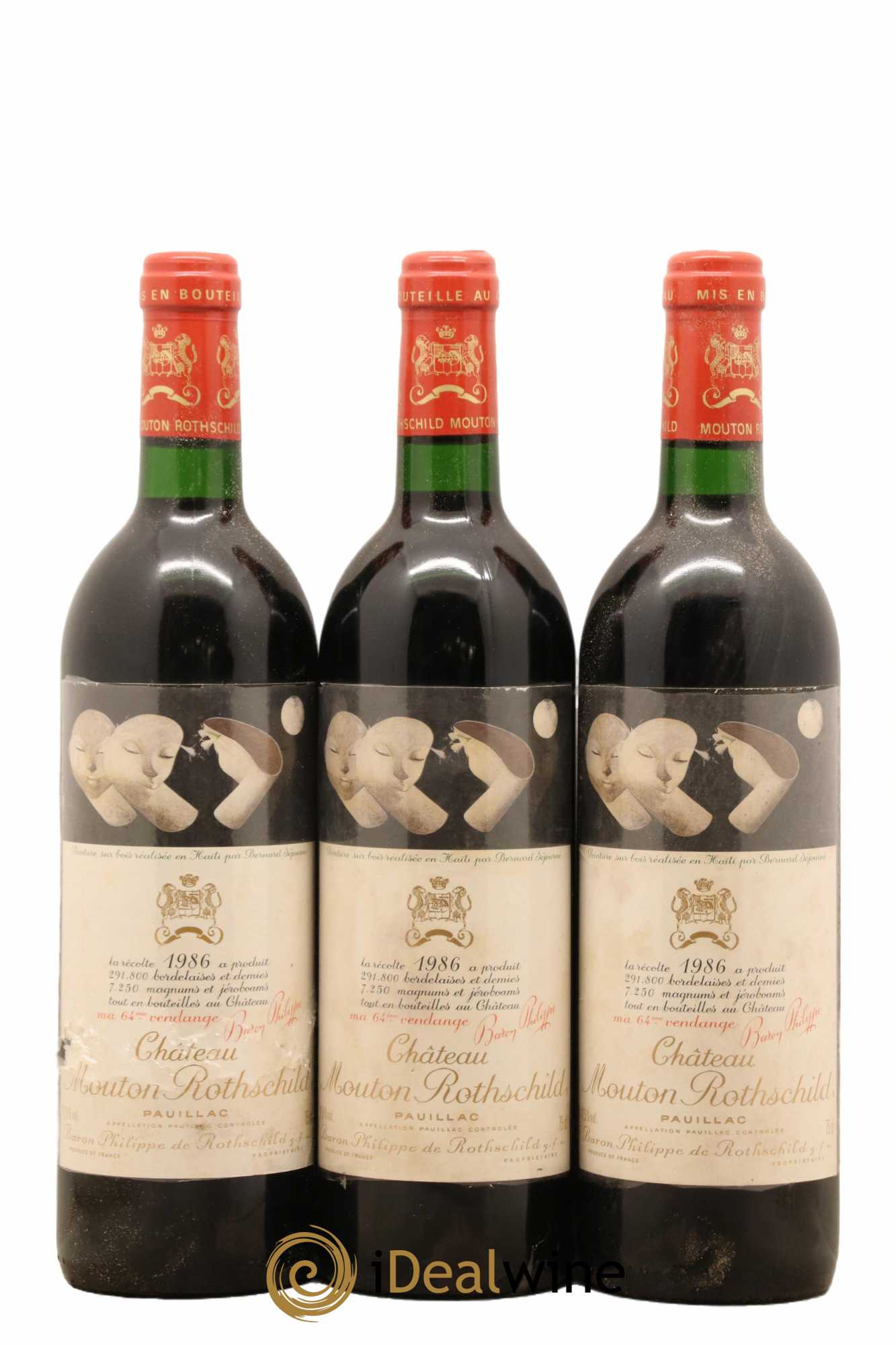 Château Mouton Rothschild 1er Grand Cru Classé 1986 - Lot de 12 bouteilles - 3