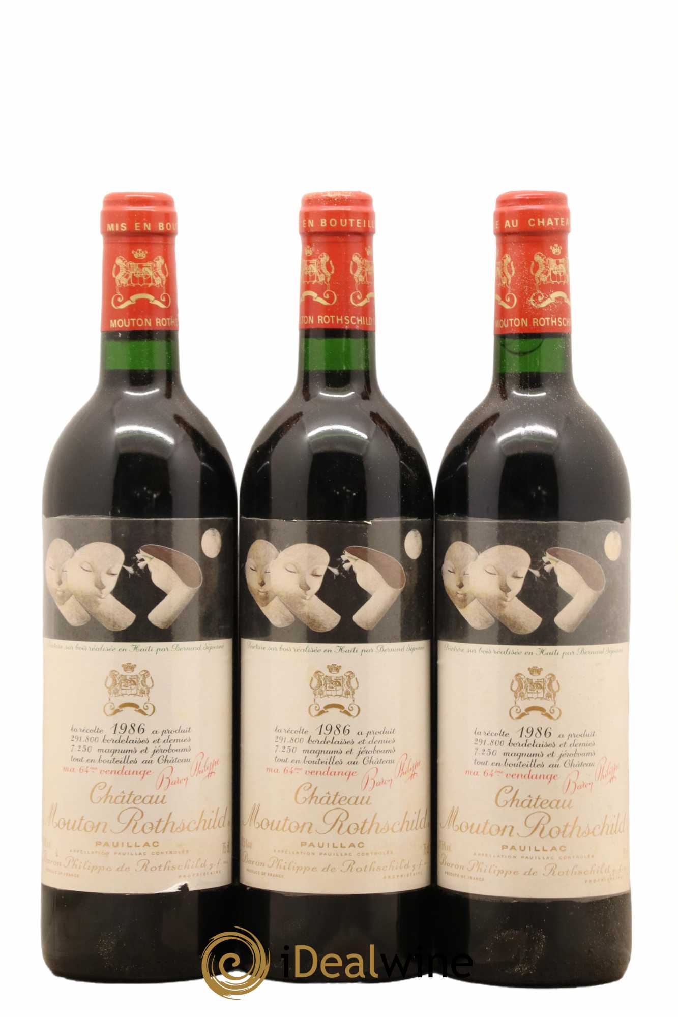 Château Mouton Rothschild 1er Grand Cru Classé 1986 - Lot de 12 bouteilles - 4