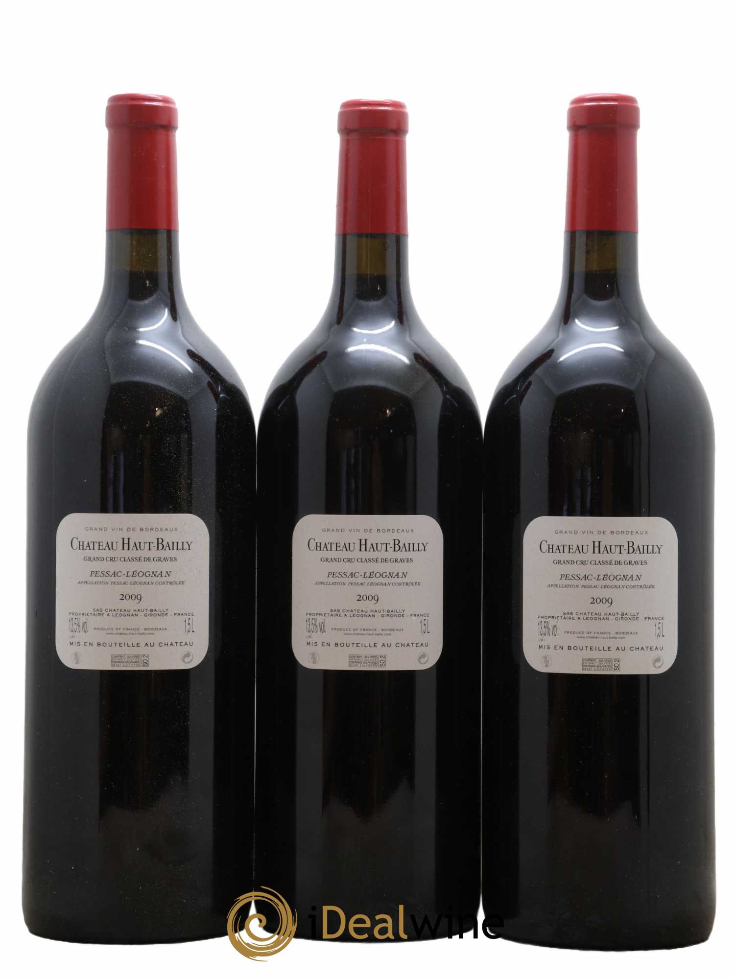 Château Haut-Bailly Cru Classé de Graves 2009 - Lot de 3 magnums - 1