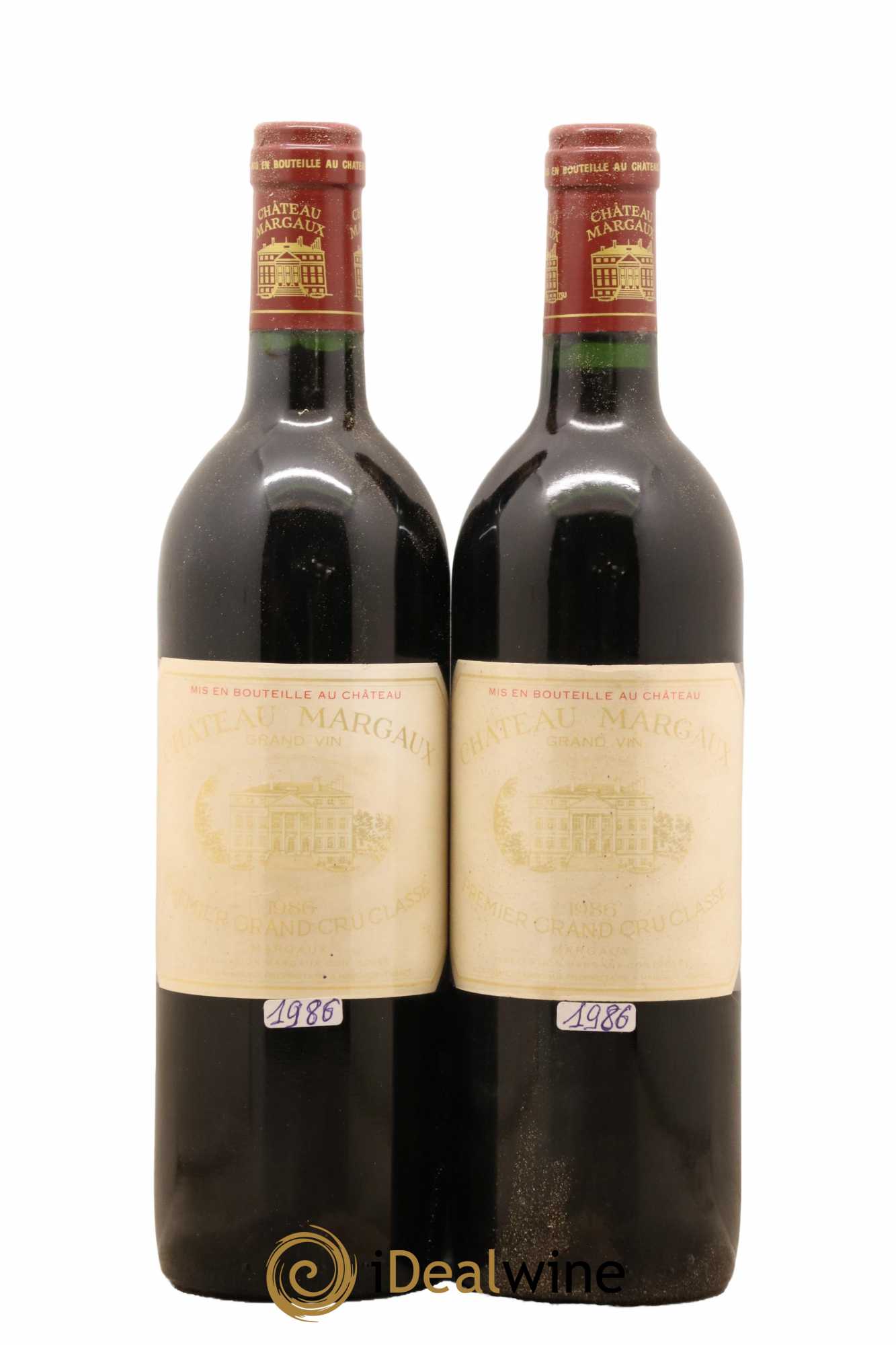 Château Margaux 1er Grand Cru Classé 1986 - Lot de 2 bouteilles - 0