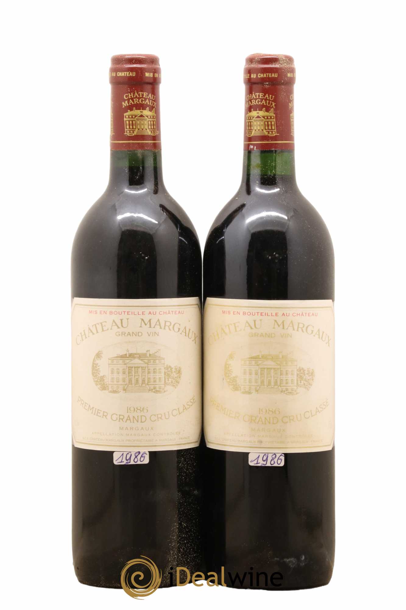 Château Margaux 1er Grand Cru Classé 1986 - Lot de 2 bouteilles - 0