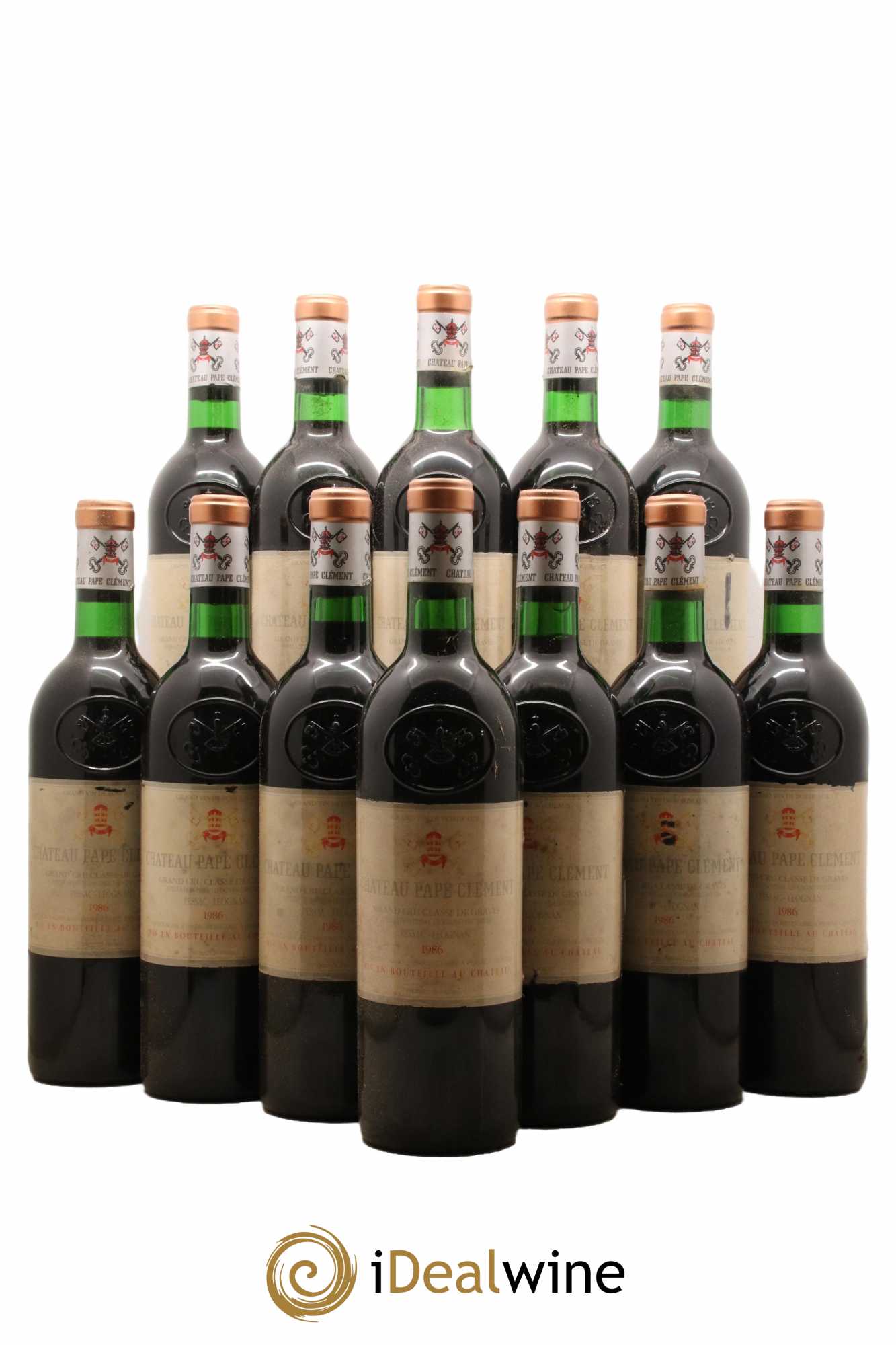 Château Pape Clément Cru Classé de Graves 1986 - Lot of 12 bottles - 0