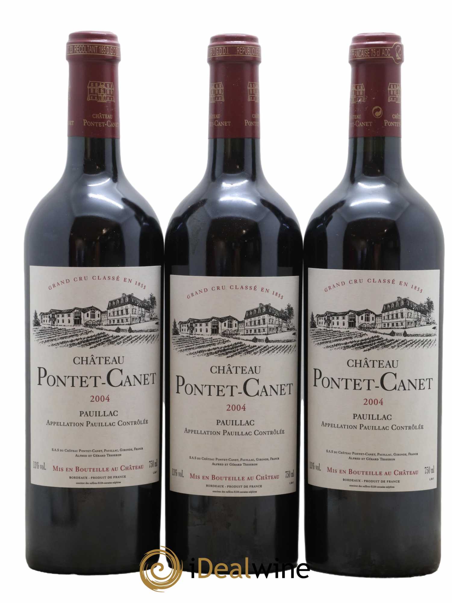 Château Pontet Canet 5ème Grand Cru Classé 2004 - Lot de 12 bouteilles - 2