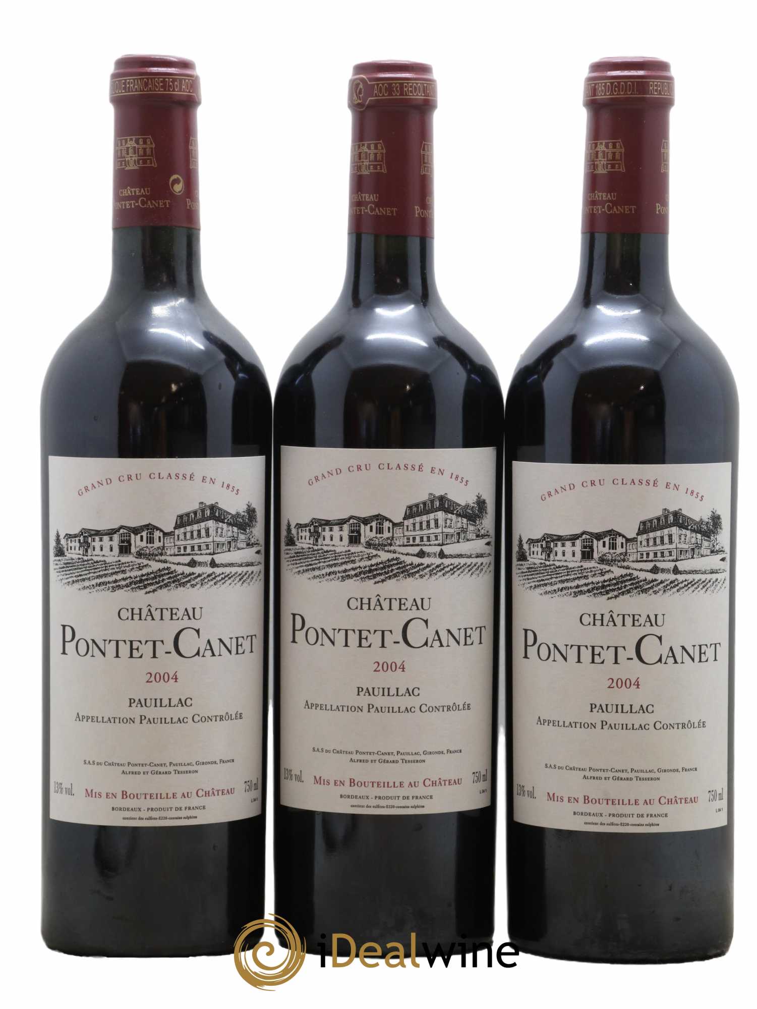 Château Pontet Canet 5ème Grand Cru Classé 2004 - Lot de 12 bouteilles - 3