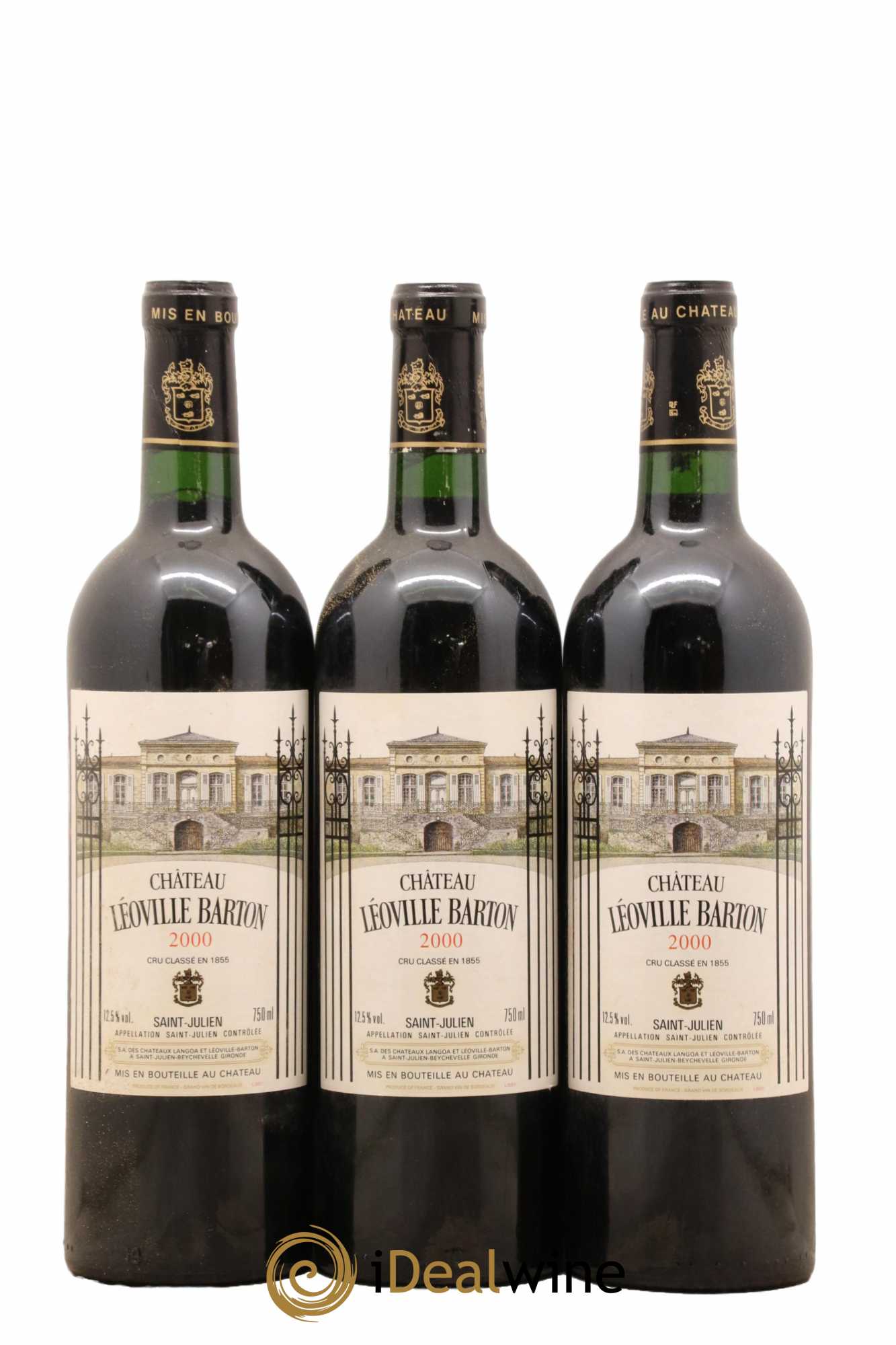 Château Léoville Barton 2ème Grand Cru Classé  2000 - Lot of 12 bottles - 2