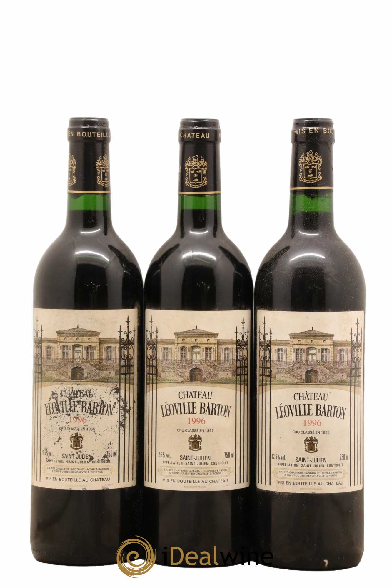 Château Léoville Barton 2ème Grand Cru Classé 1996 - Lot de 12 bouteilles - 1