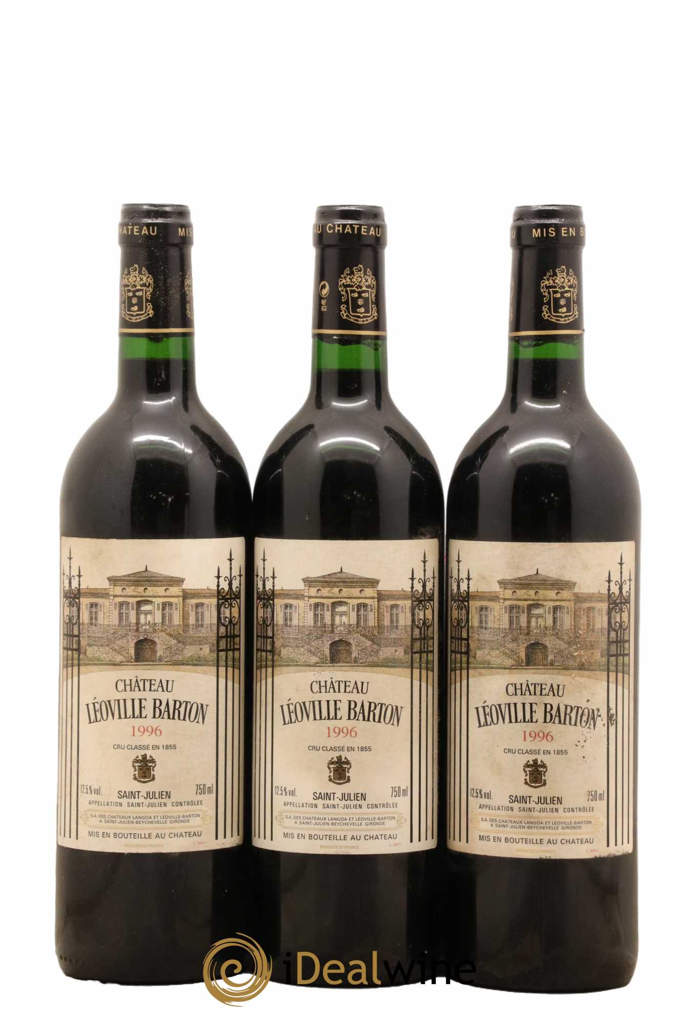 Château Léoville Barton 2ème Grand Cru Classé 1996 - Lot de 12 bouteilles - 2