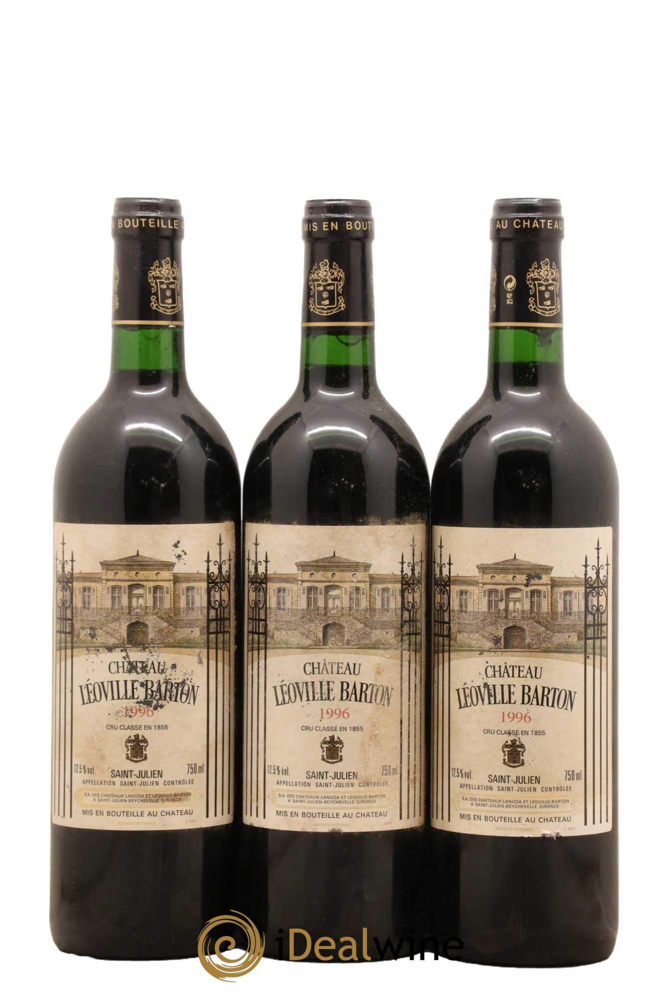 Château Léoville Barton 2ème Grand Cru Classé 1996 - Lot de 12 bouteilles - 3