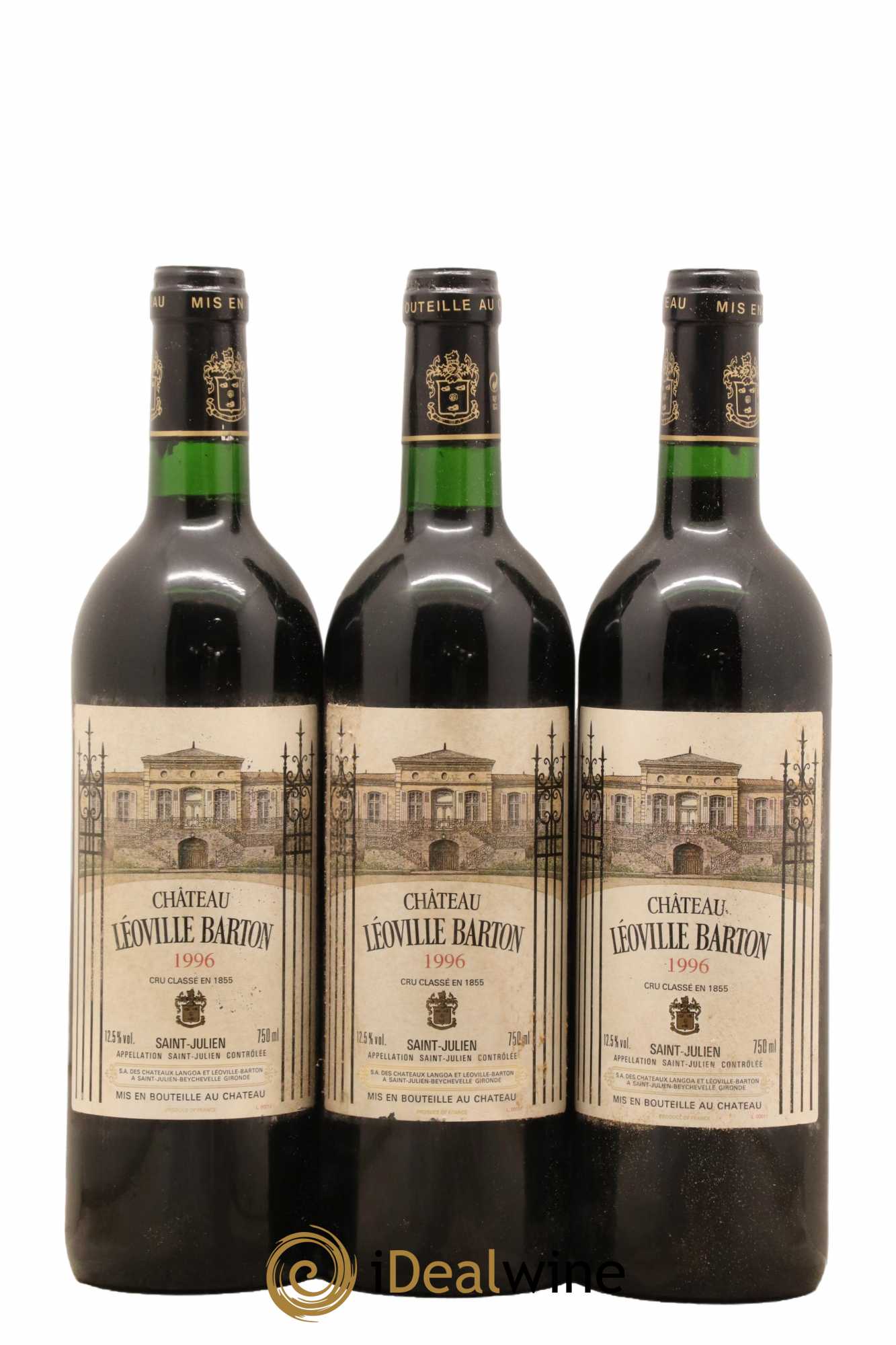 Château Léoville Barton 2ème Grand Cru Classé 1996 - Lot de 12 bouteilles - 4