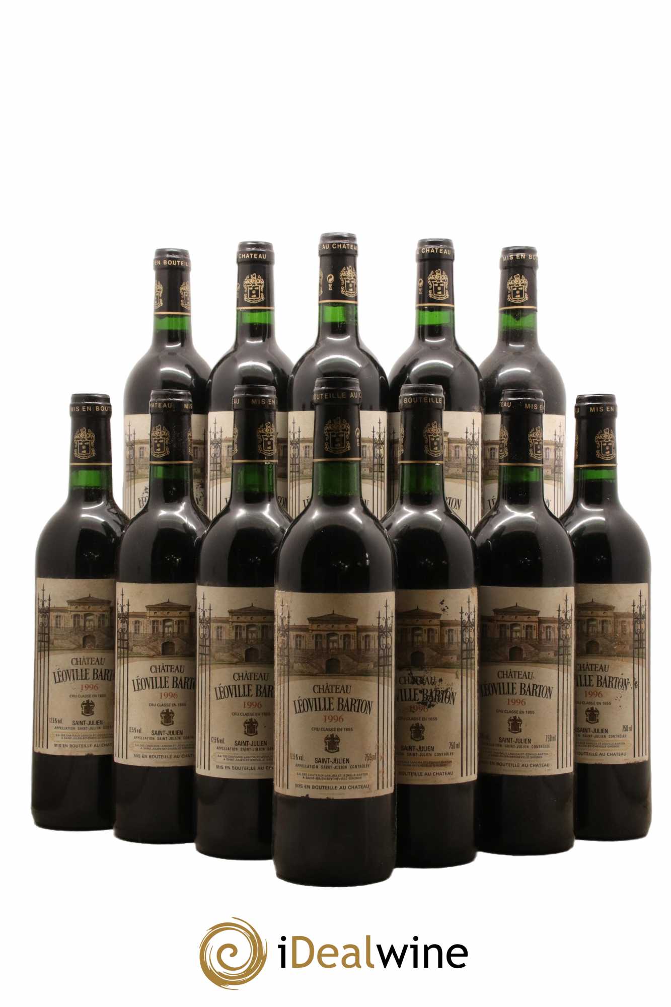 Château Léoville Barton 2ème Grand Cru Classé 1996 - Lot de 12 bouteilles - 0