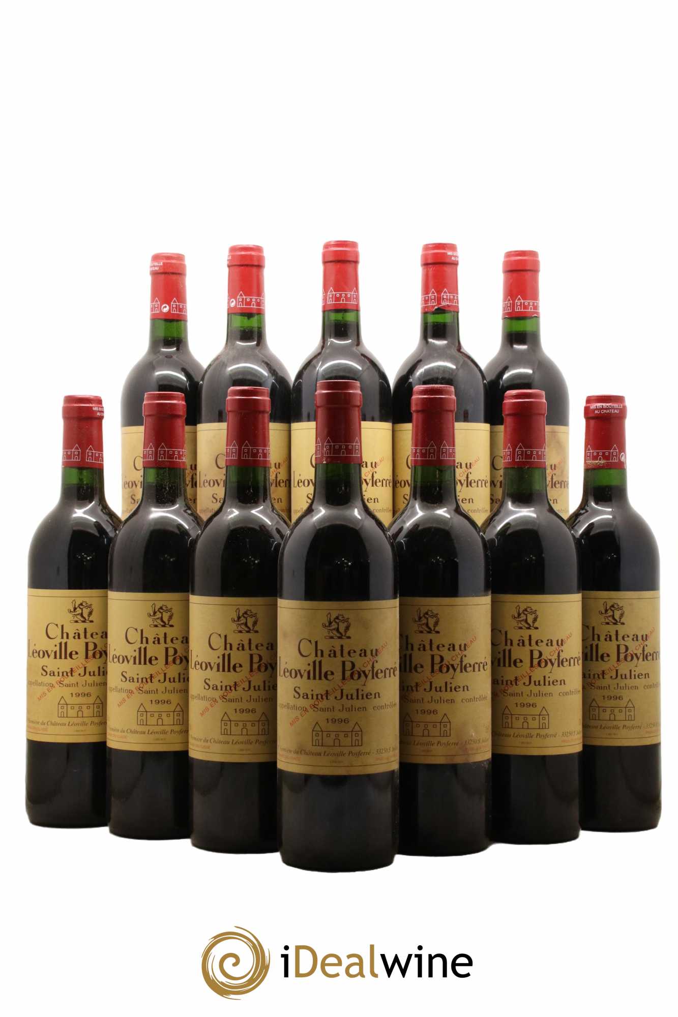 Château Léoville Poyferré 2ème Grand Cru Classé 1996 - Lot de 12 bouteilles - 0