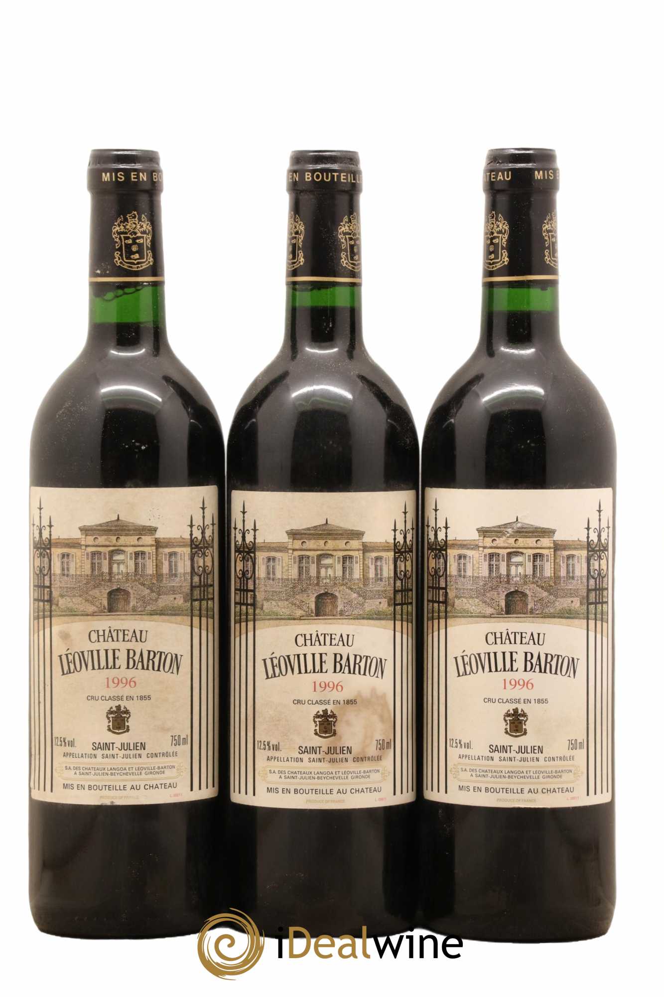 Château Léoville Barton 2ème Grand Cru Classé 1996 - Lot de 12 bouteilles - 2