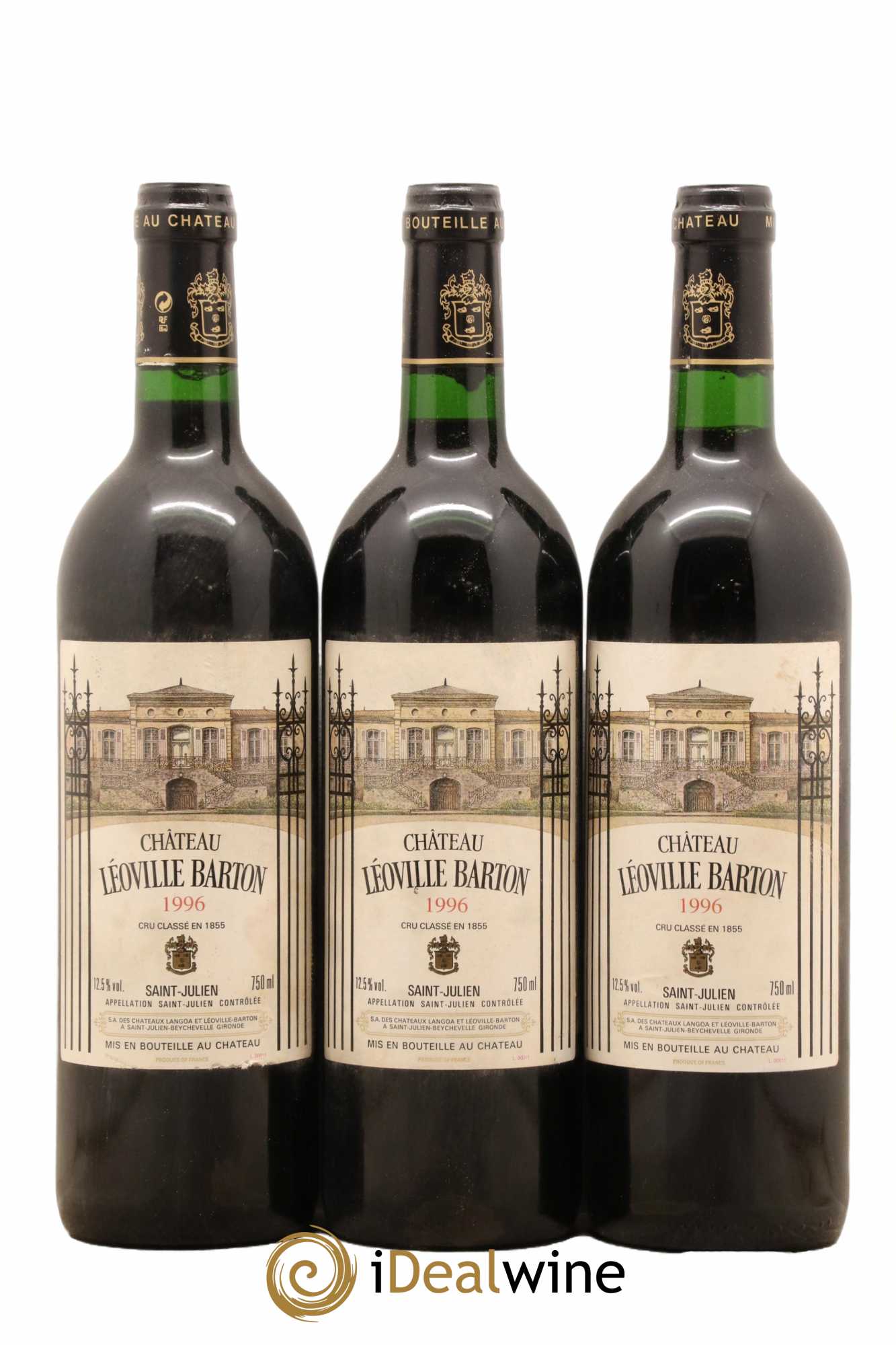Château Léoville Barton 2ème Grand Cru Classé 1996 - Lot de 12 bouteilles - 4