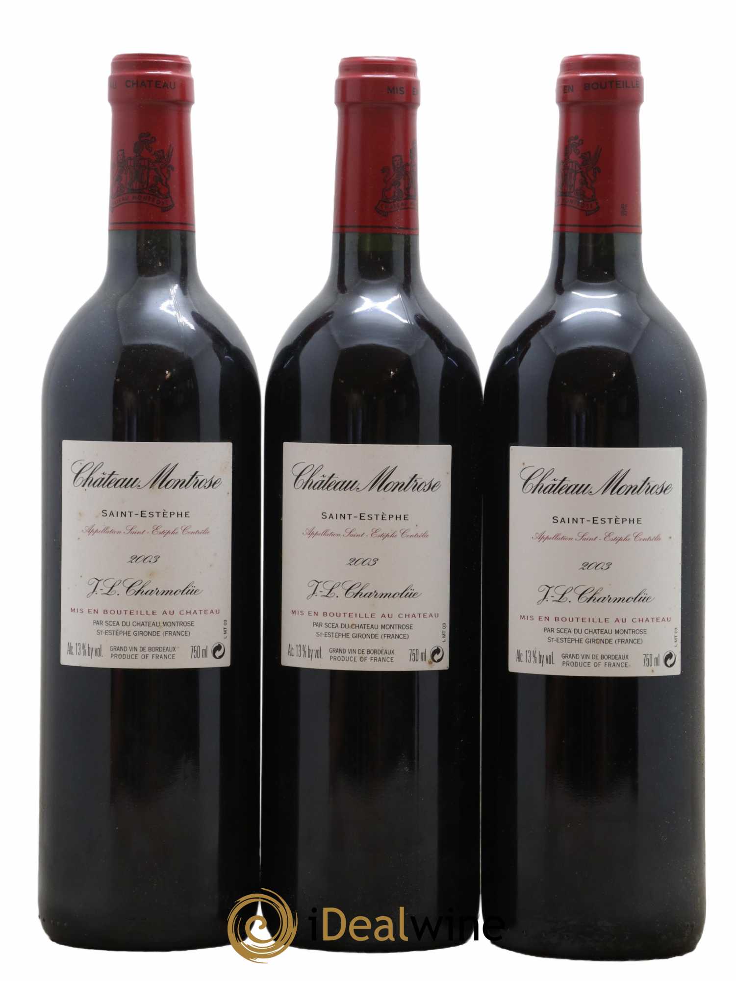 Château Montrose 2ème Grand Cru Classé 2003 - Lot de 3 bouteilles - 1