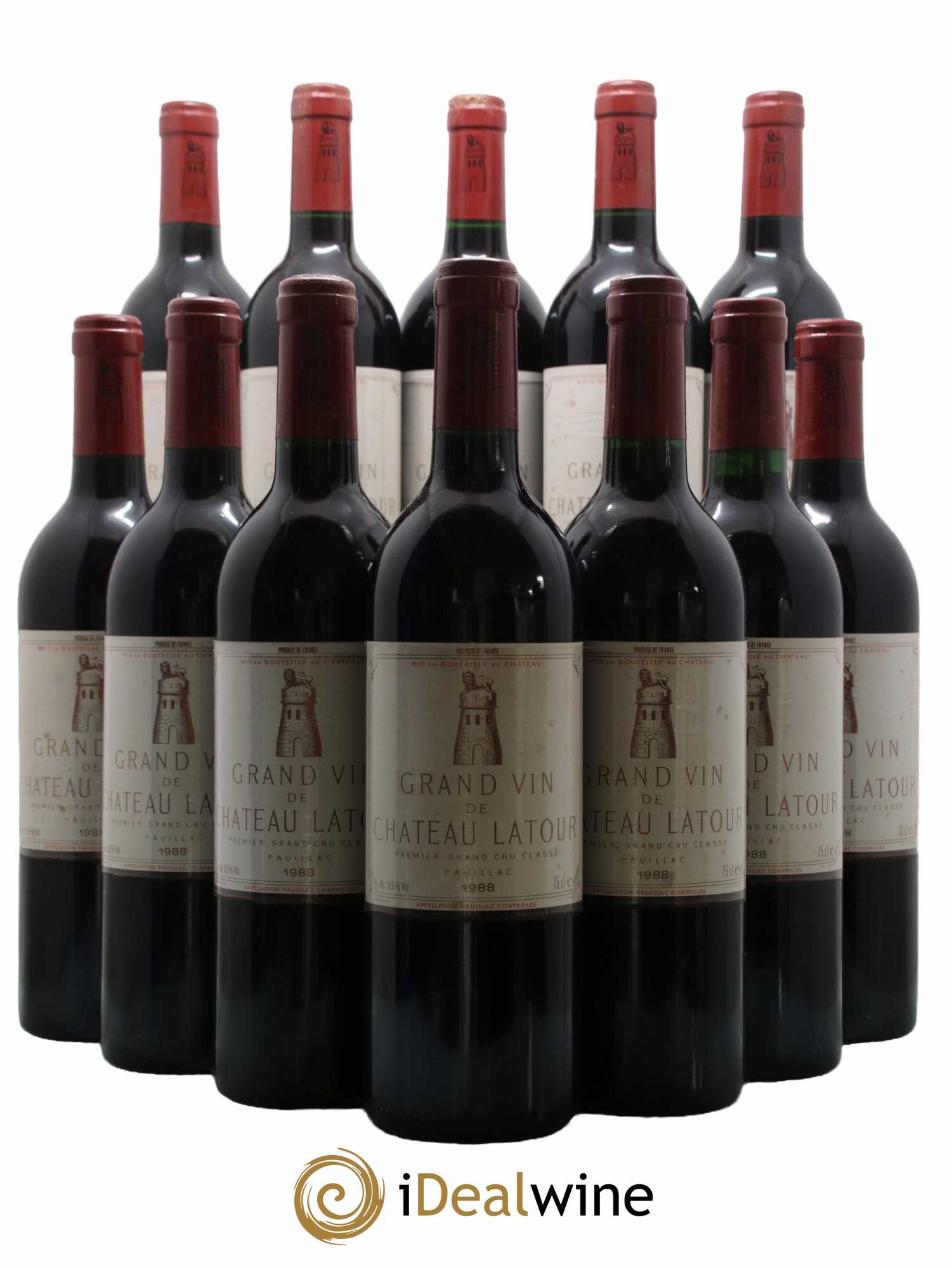 Château Latour 1er Grand Cru Classé 1988 - Lot de 12 bouteilles - 0