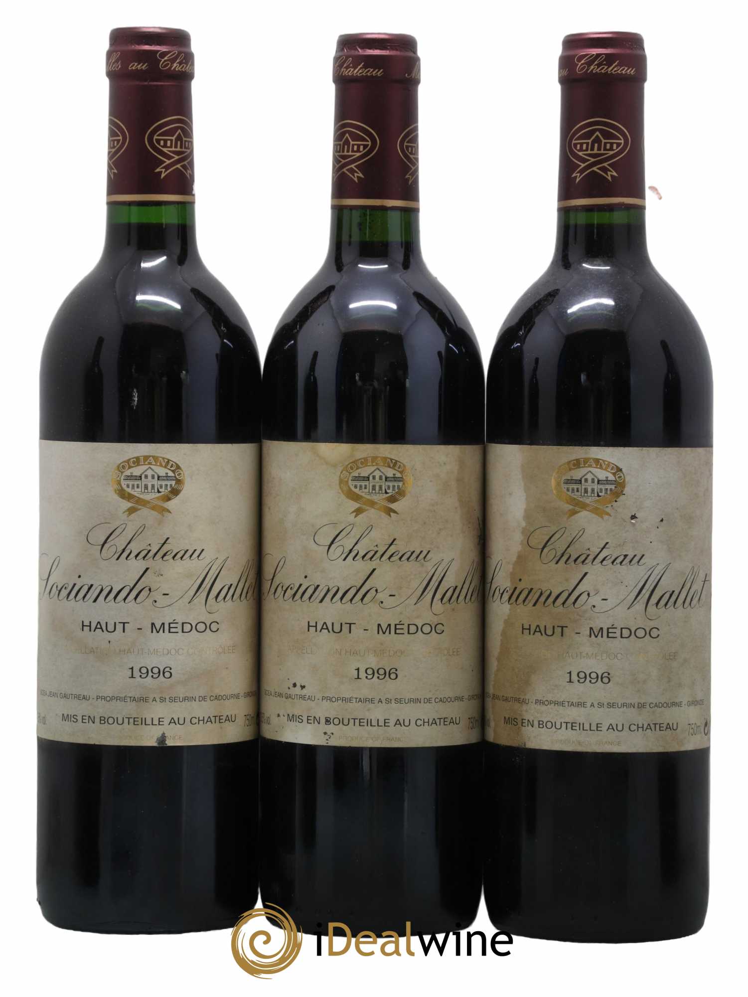 Château Sociando Mallet 1996 - Lot de 12 bouteilles - 3