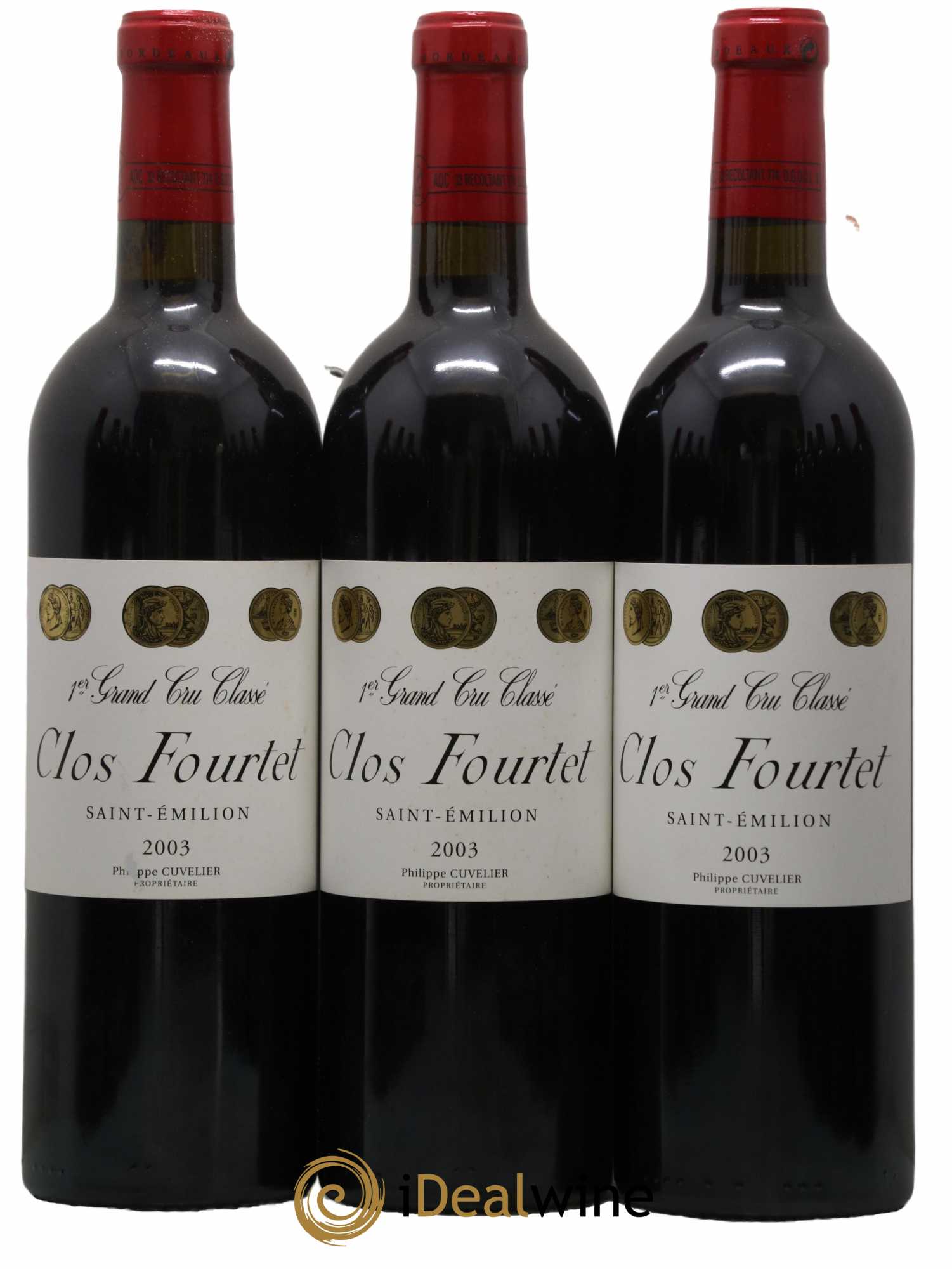 Clos Fourtet 1er Grand Cru Classé B 2003 - Lot of 12 bottles - 1