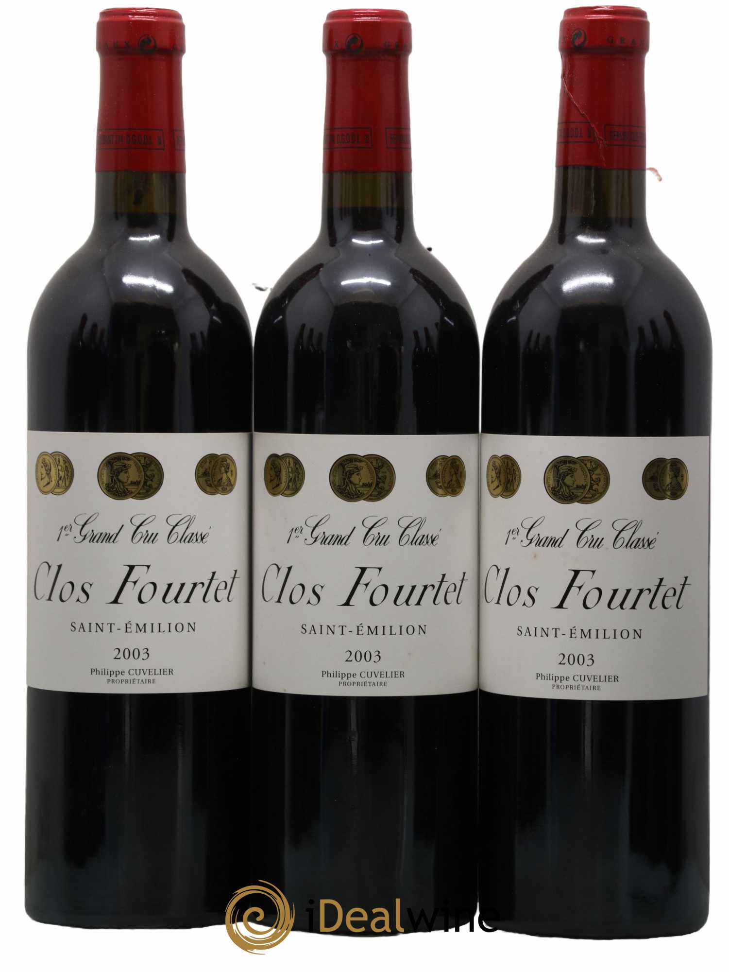 Clos Fourtet 1er Grand Cru Classé B 2003 - Lot of 12 bottles - 2