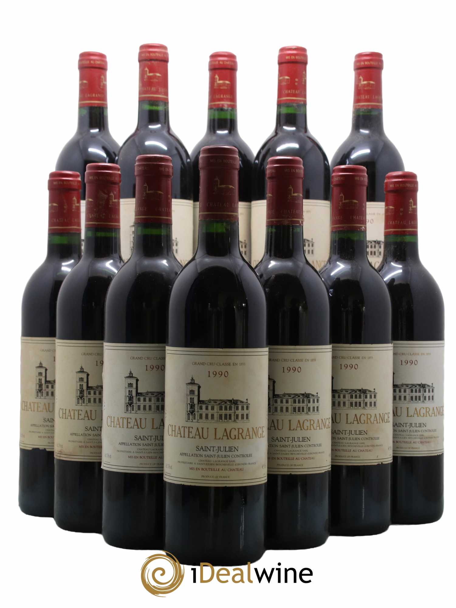 Château Lagrange 3ème Grand Cru Classé 1990 - Lot de 12 bouteilles - 0