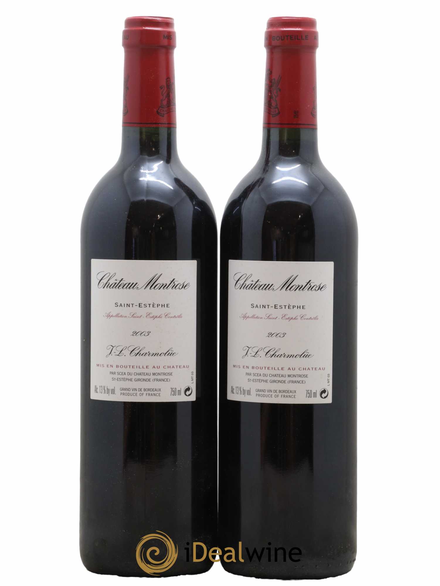 Château Montrose 2ème Grand Cru Classé 2003 - Lot de 2 bouteilles - 1
