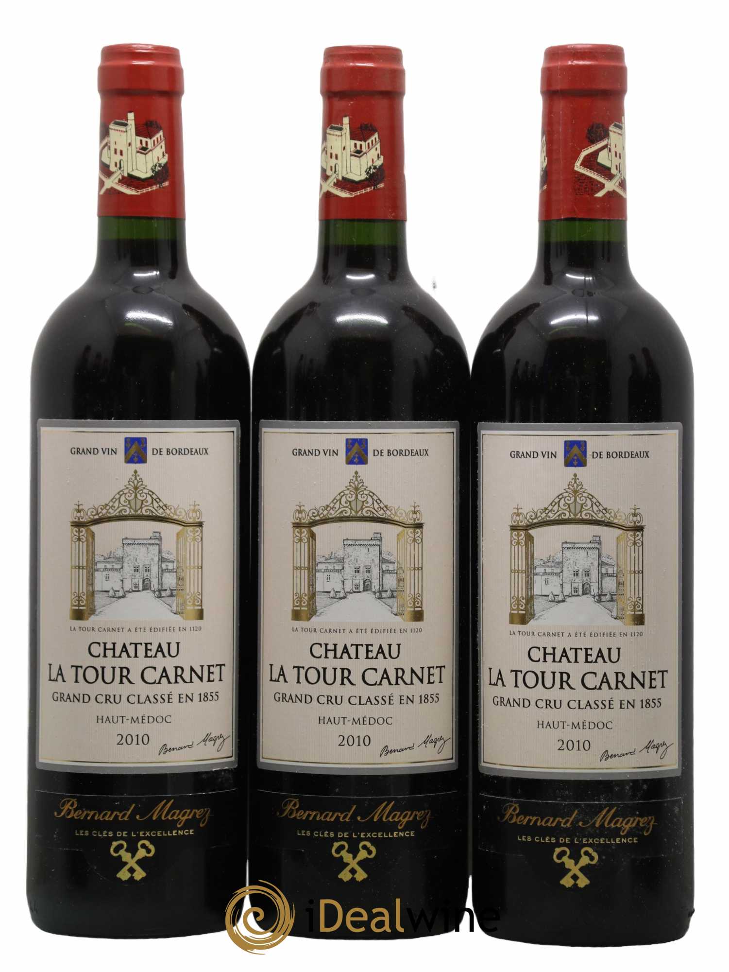 Château la Tour Carnet 4ème Grand Cru Classé 2010 - Lot de 12 bouteilles - 2