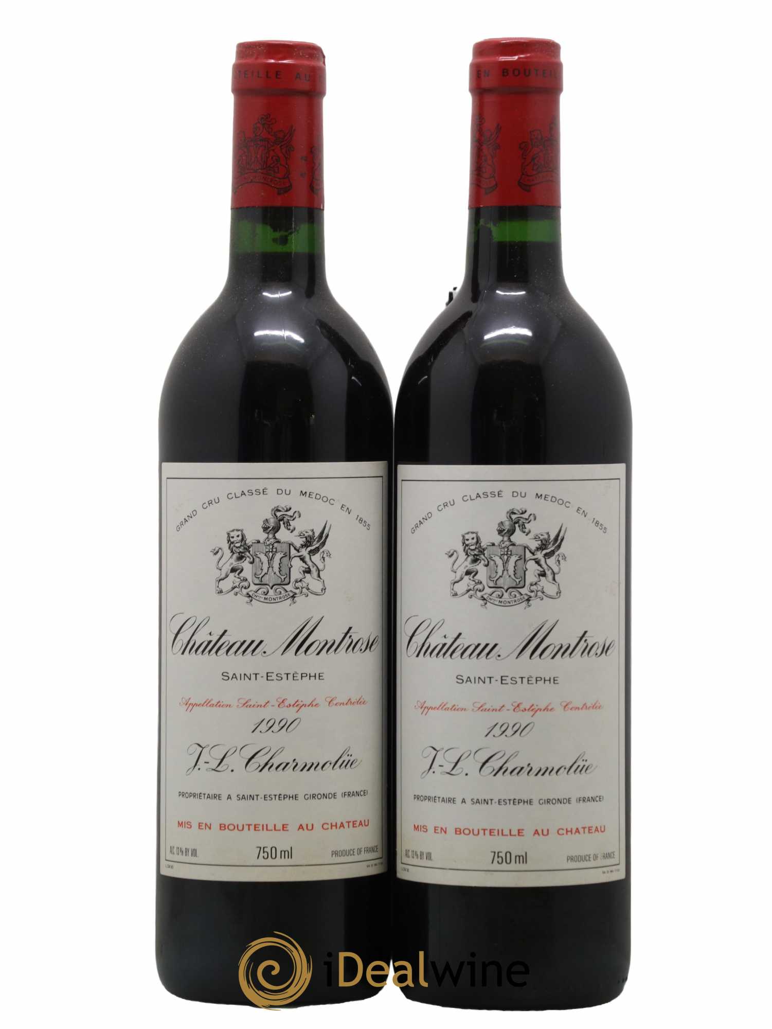 Château Montrose 2ème Grand Cru Classé 1990 - Lot de 2 bouteilles - 0