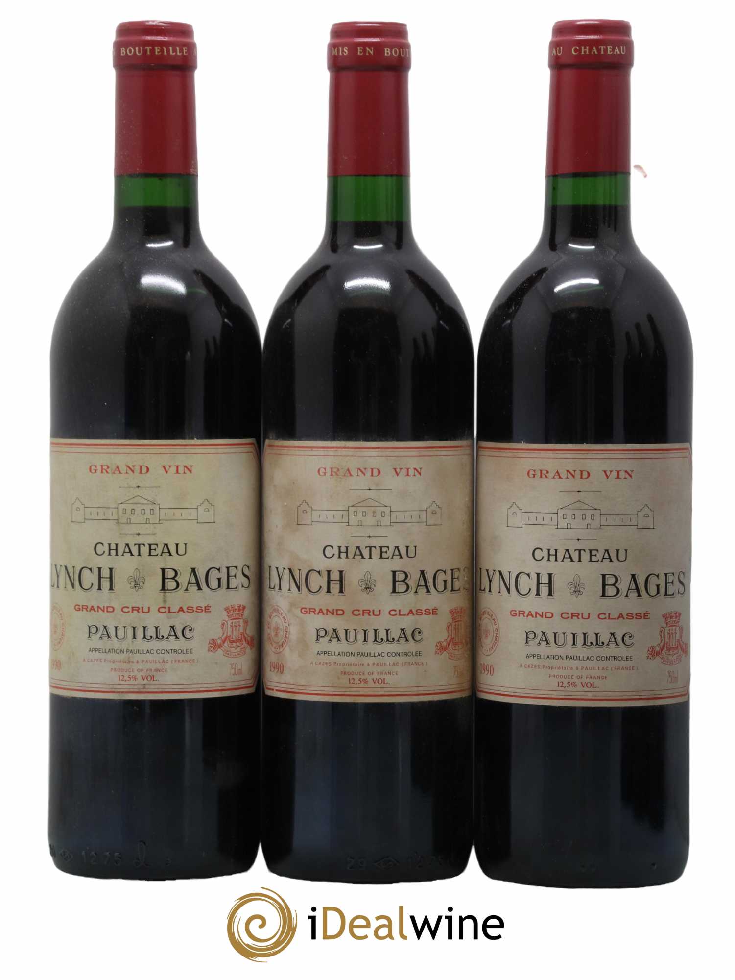 Château Lynch Bages 5ème Grand Cru Classé 1990 - Lot de 12 bouteilles - 3