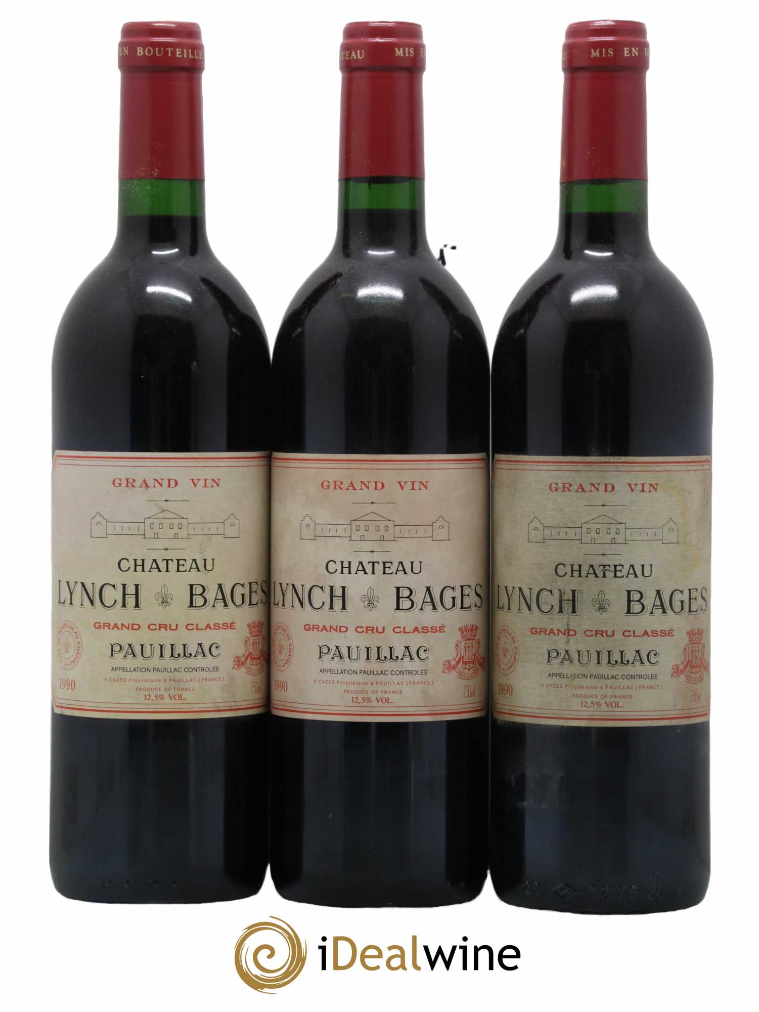 Château Lynch Bages 5ème Grand Cru Classé 1990 - Lot de 12 bouteilles - 4