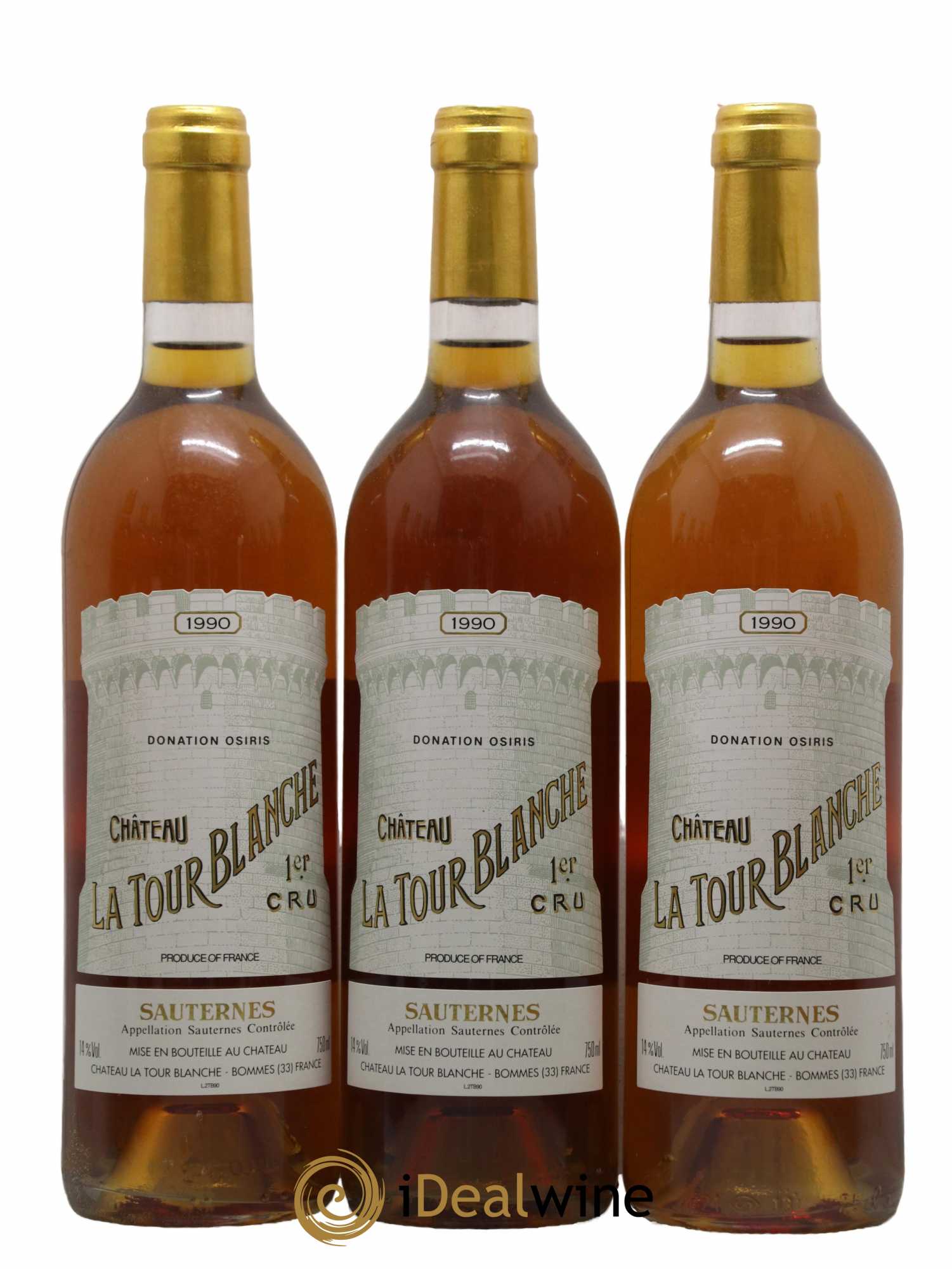 Château la Tour Blanche 1er Grand Cru Classé 1990 - Lotto di 12 bottiglie - 1