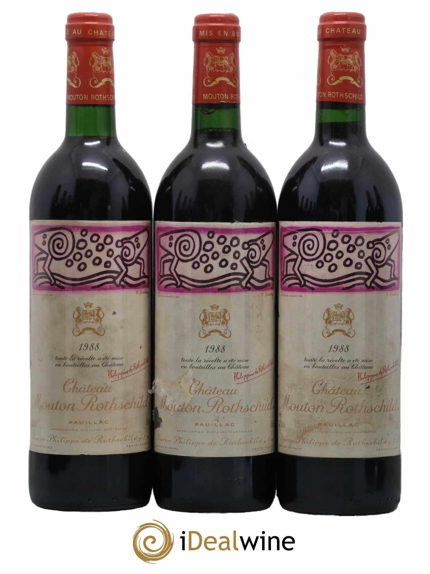 Château Mouton Rothschild 1er Grand Cru Classé 1988 - Lot de 12 bouteilles - 2