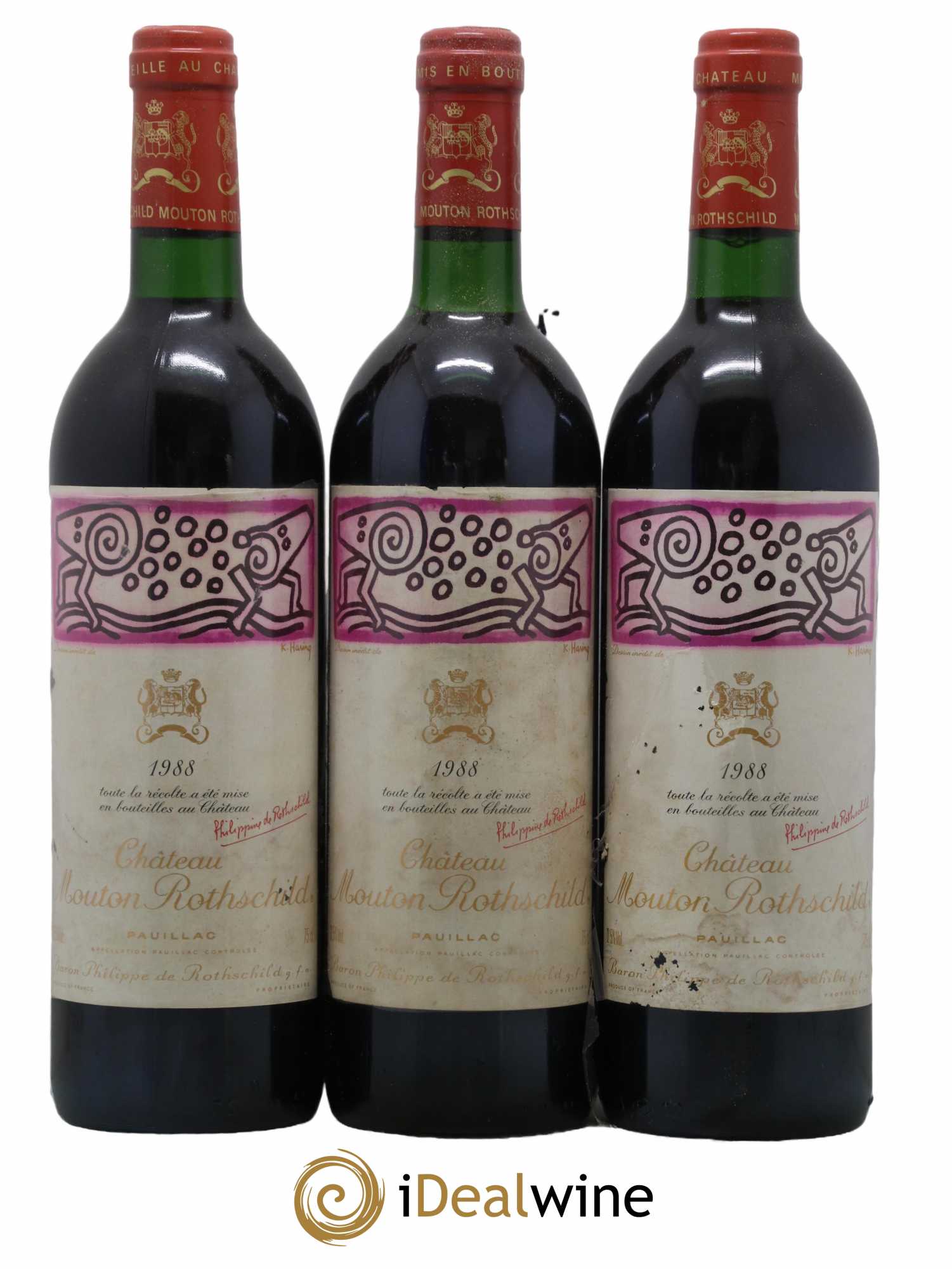 Château Mouton Rothschild 1er Grand Cru Classé 1988 - Lot de 12 bouteilles - 4