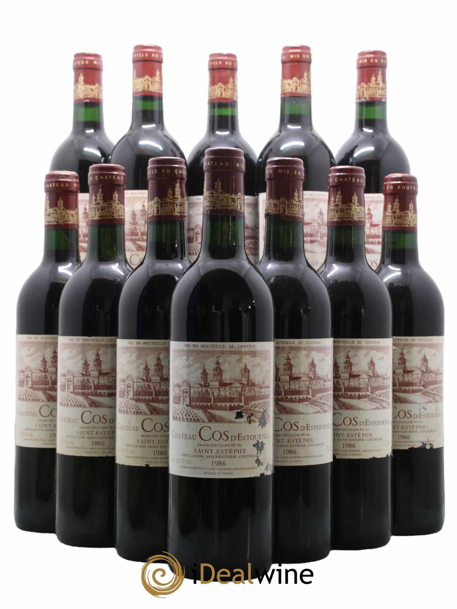 Cos d'Estournel 2ème Grand Cru Classé 1986 - Lot de 12 bouteilles - 0