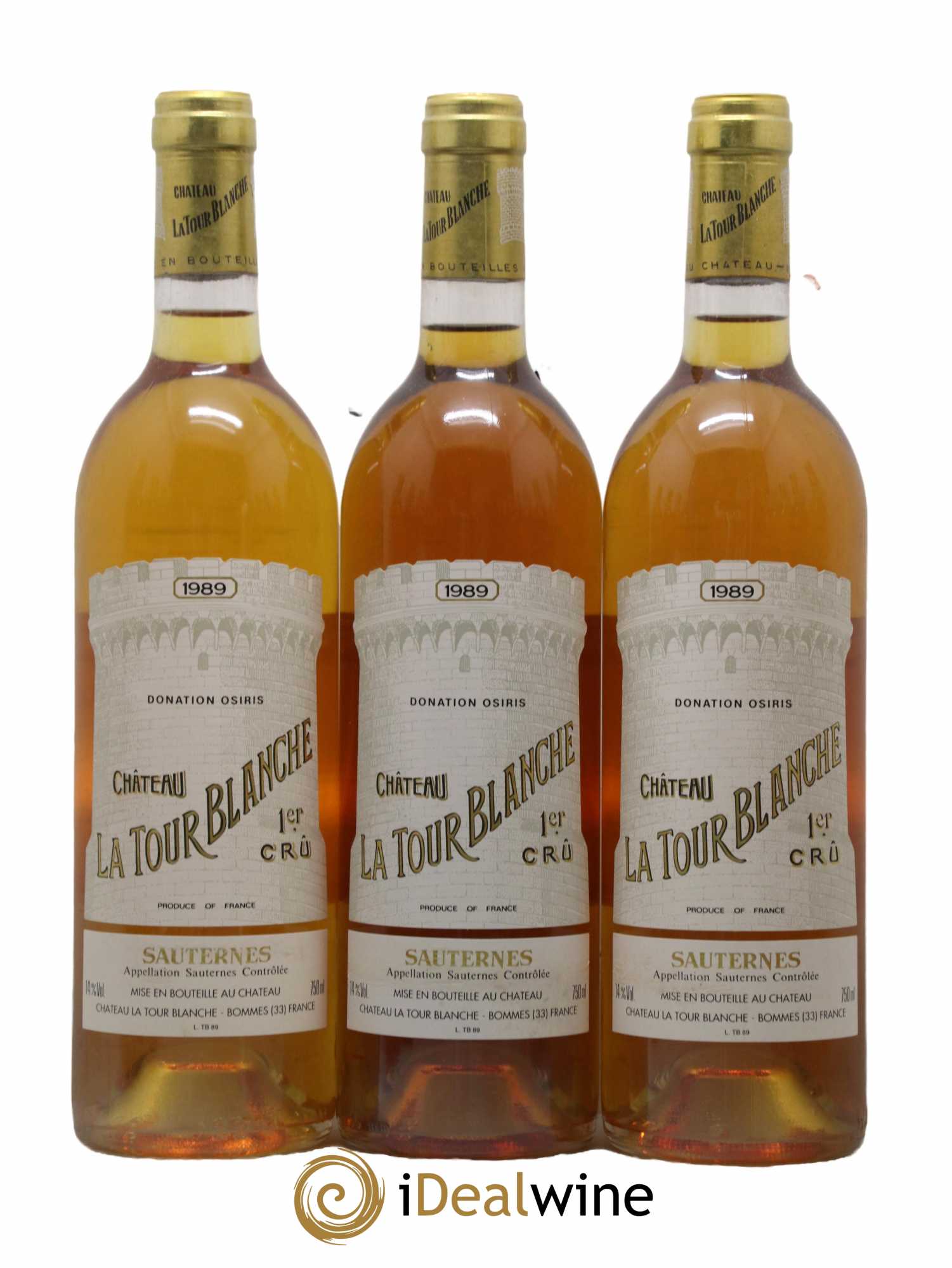 Château la Tour Blanche 1er Grand Cru Classé 1989 - Lotto di 12 bottiglie - 1