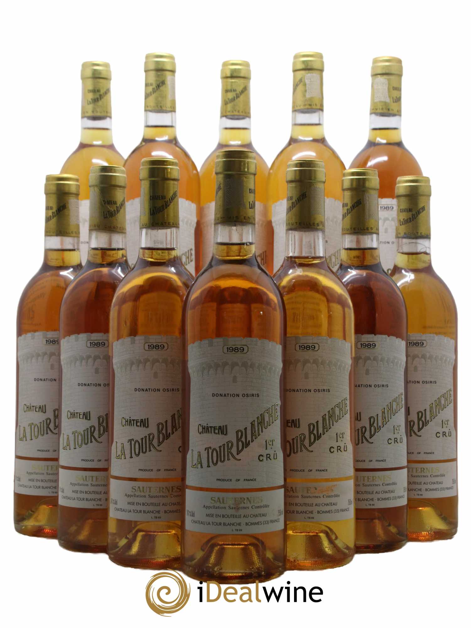 Château la Tour Blanche 1er Grand Cru Classé 1989 - Lotto di 12 bottiglie - 0
